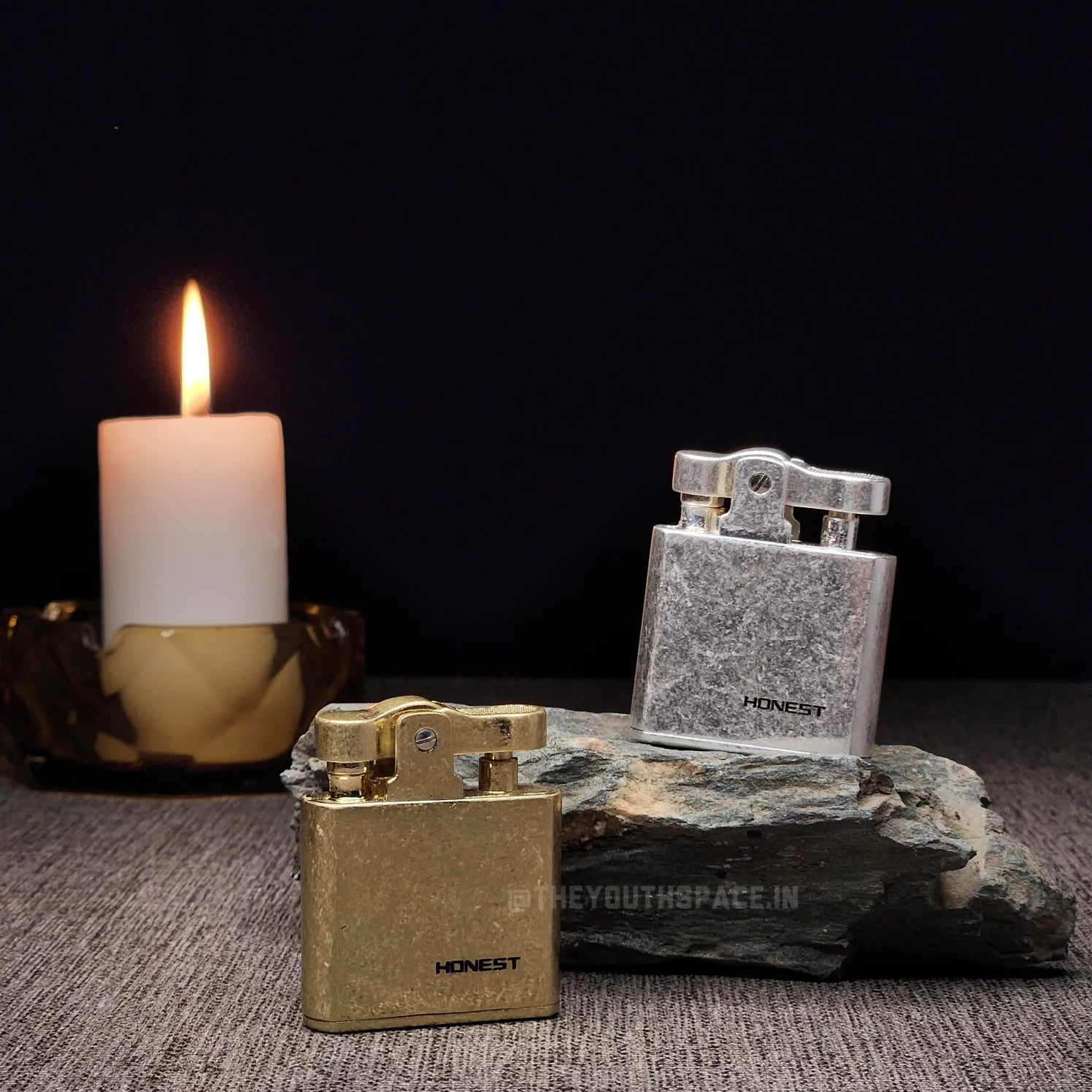 Honest Press Down Vintage Kerosene Lighter