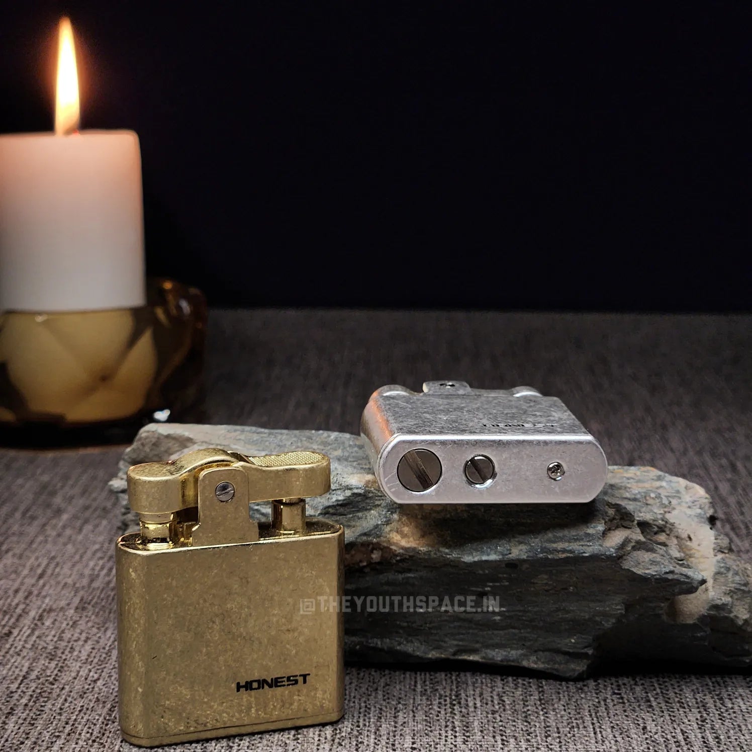 Honest Press Down Vintage Kerosene Lighter