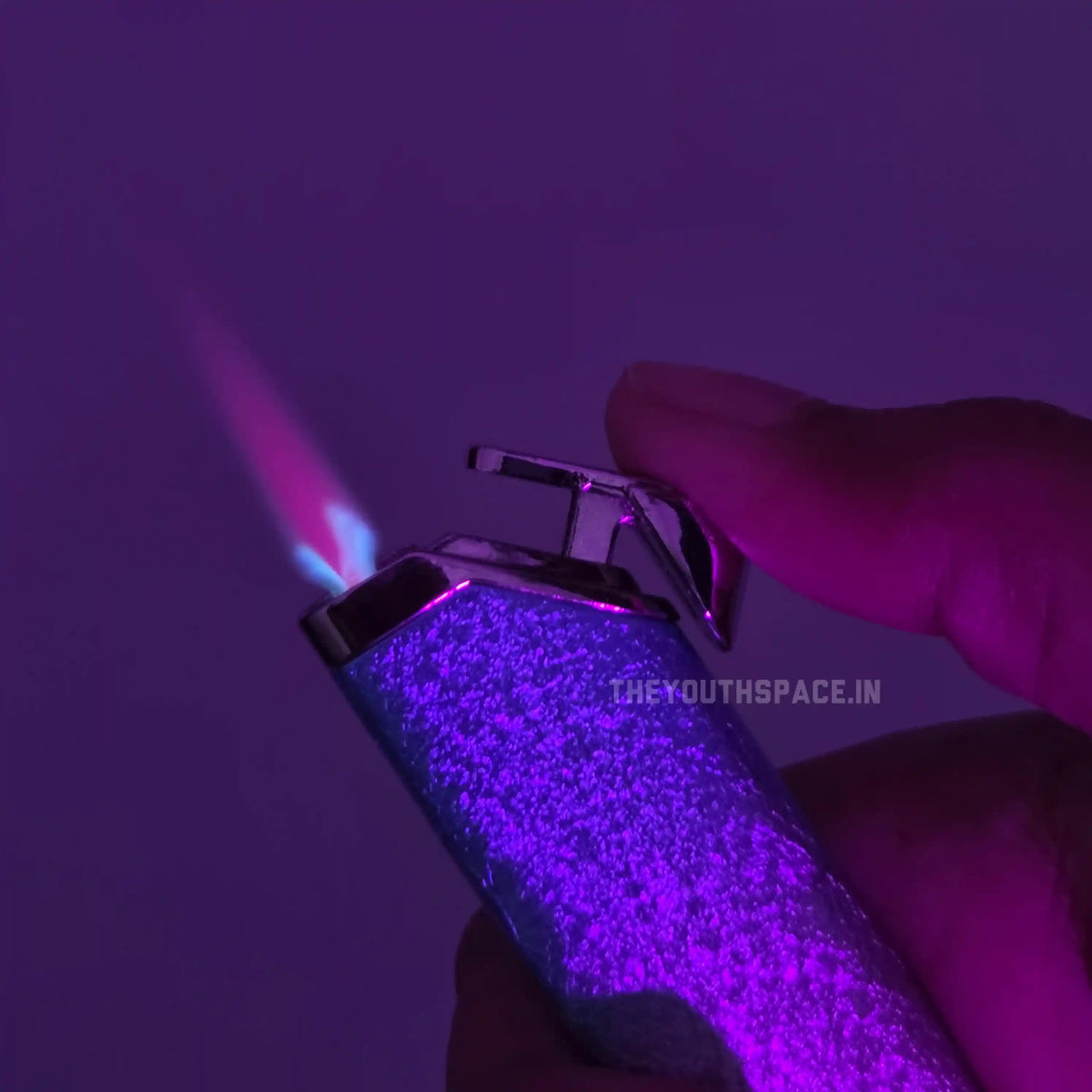 Metallic Ice Crack Torch Jet Flame Lighter