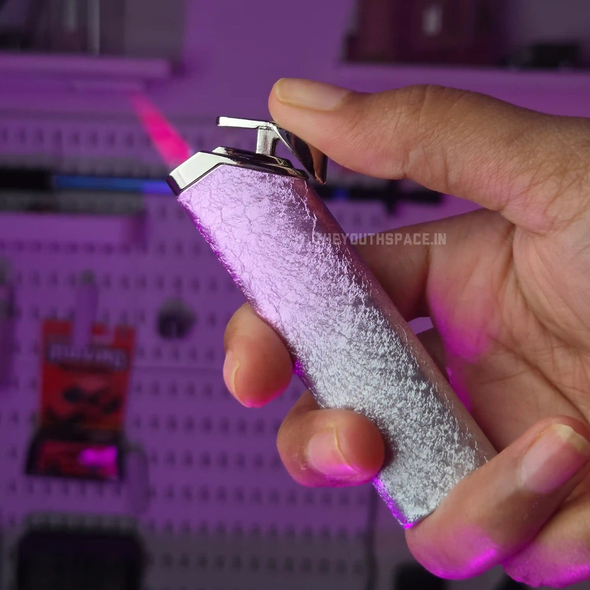 Metallic Ice Crack Torch Jet Flame Lighter
