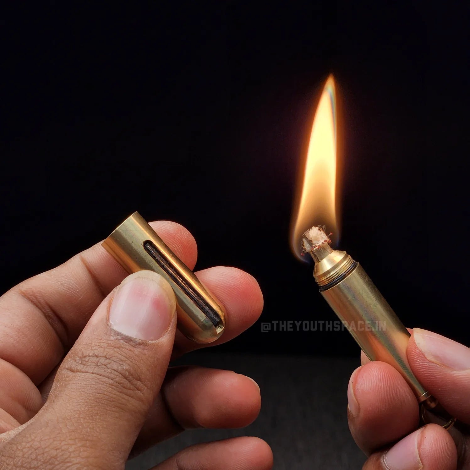 Vintage Brass Strike Lighter