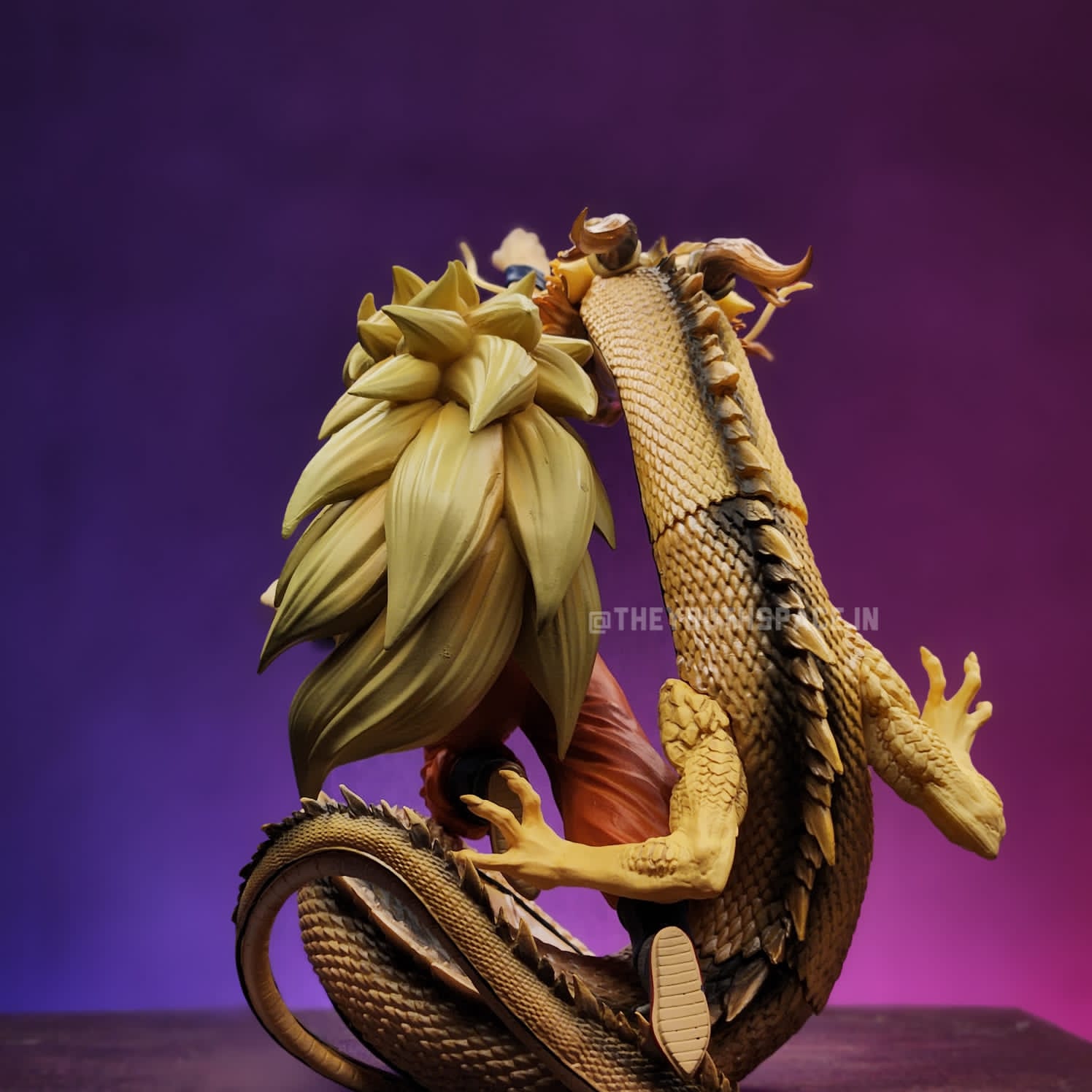 GOKU SUPER SAIYAN 3 WITH GOLDEN DRAGON ACTION FIGURE - DRAGON BALL