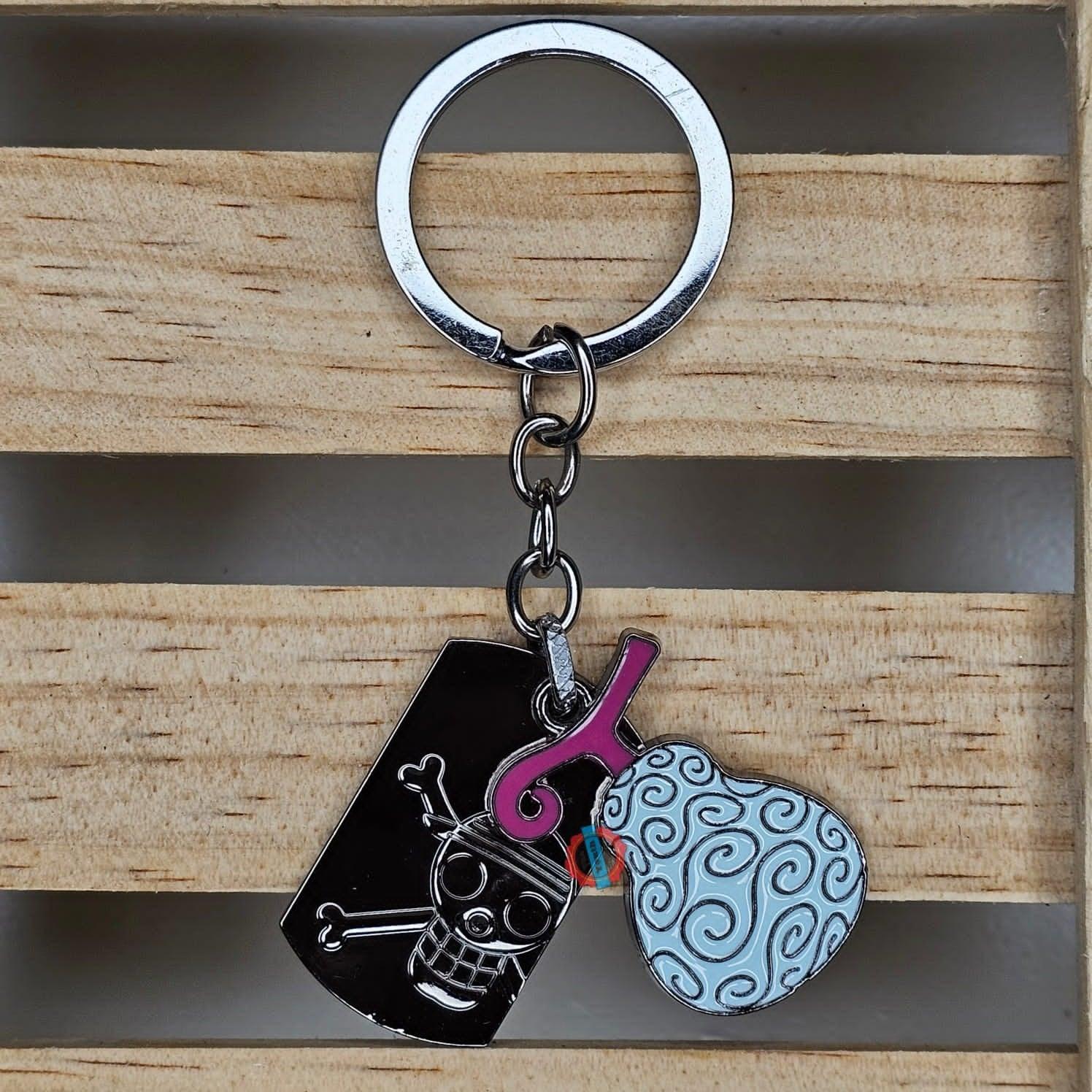Devil fruit metal keychain model 1