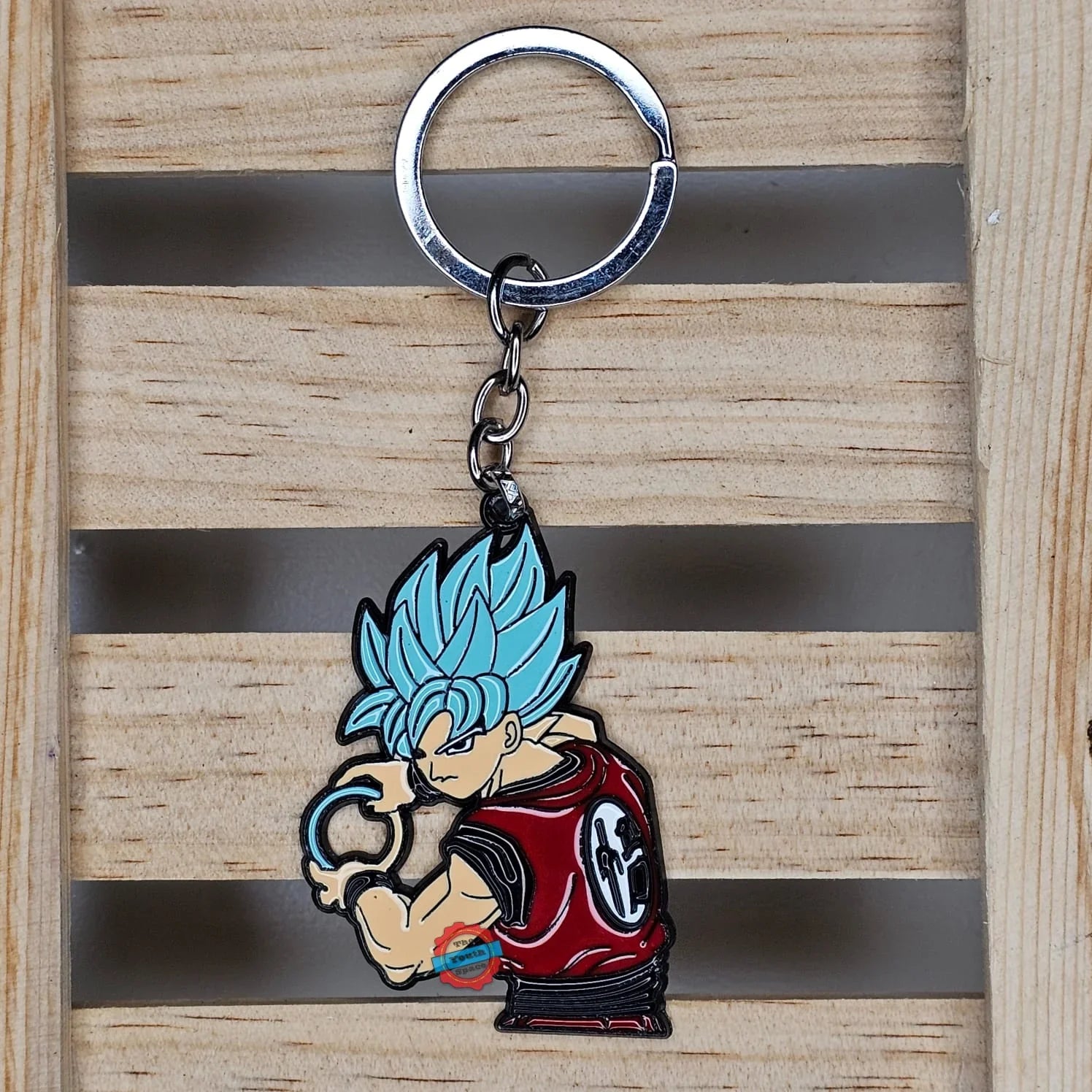 Goku metal keychain