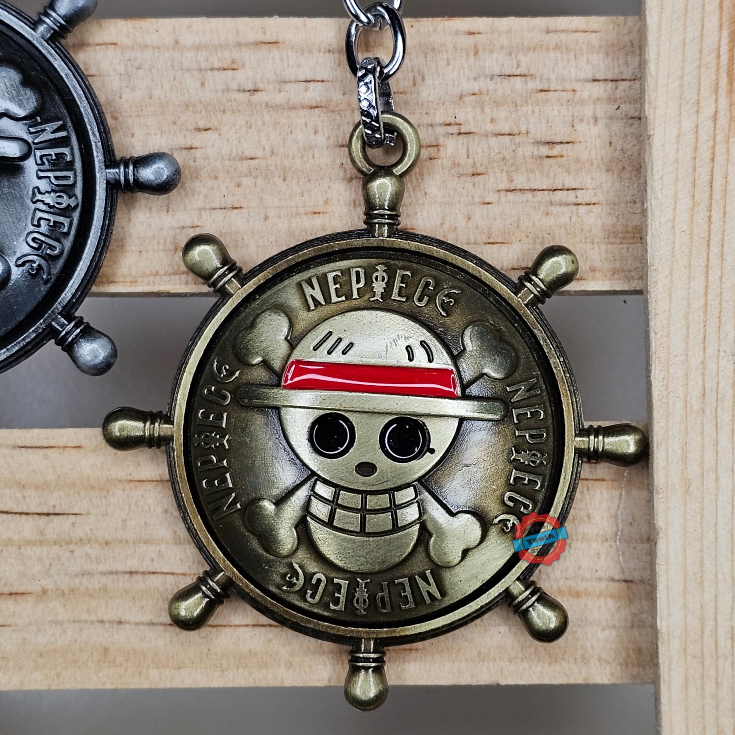 One Piece spinner keychain