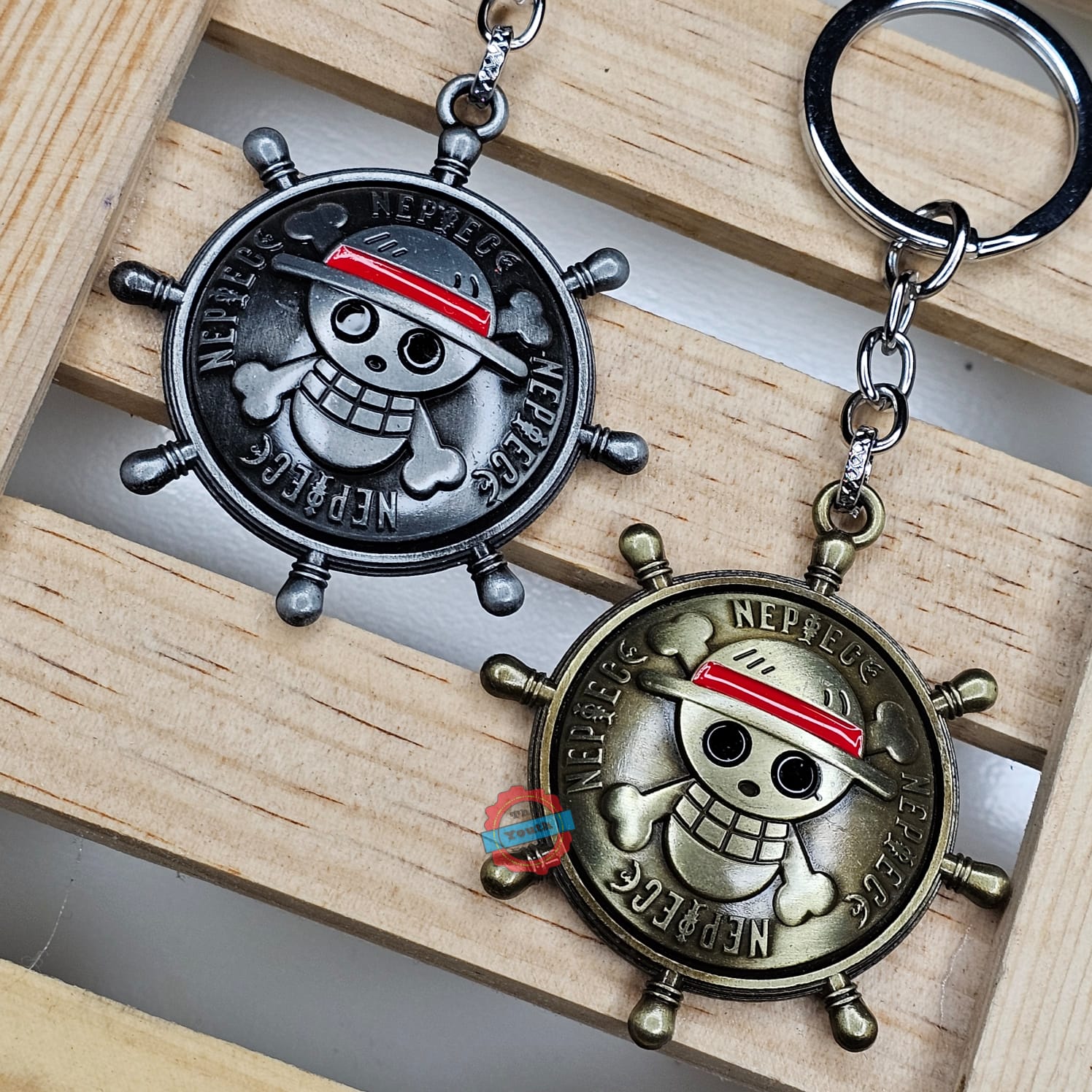 One Piece spinner keychain