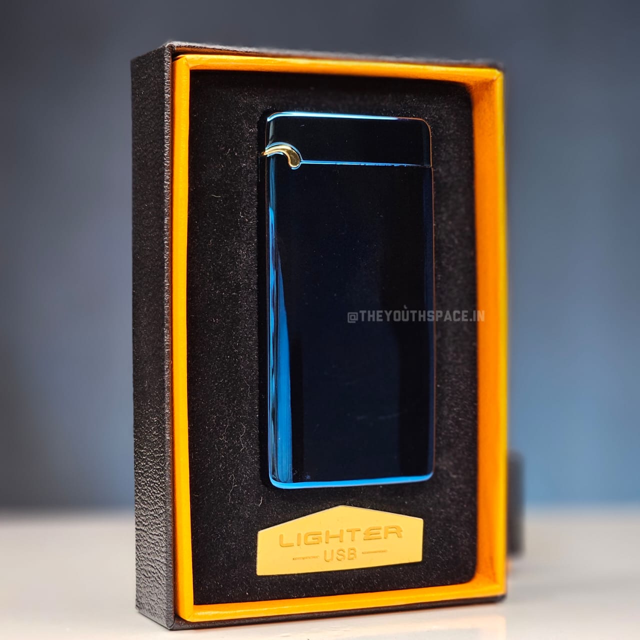 Electric Double Arc Metallic Lighter with Flame stick