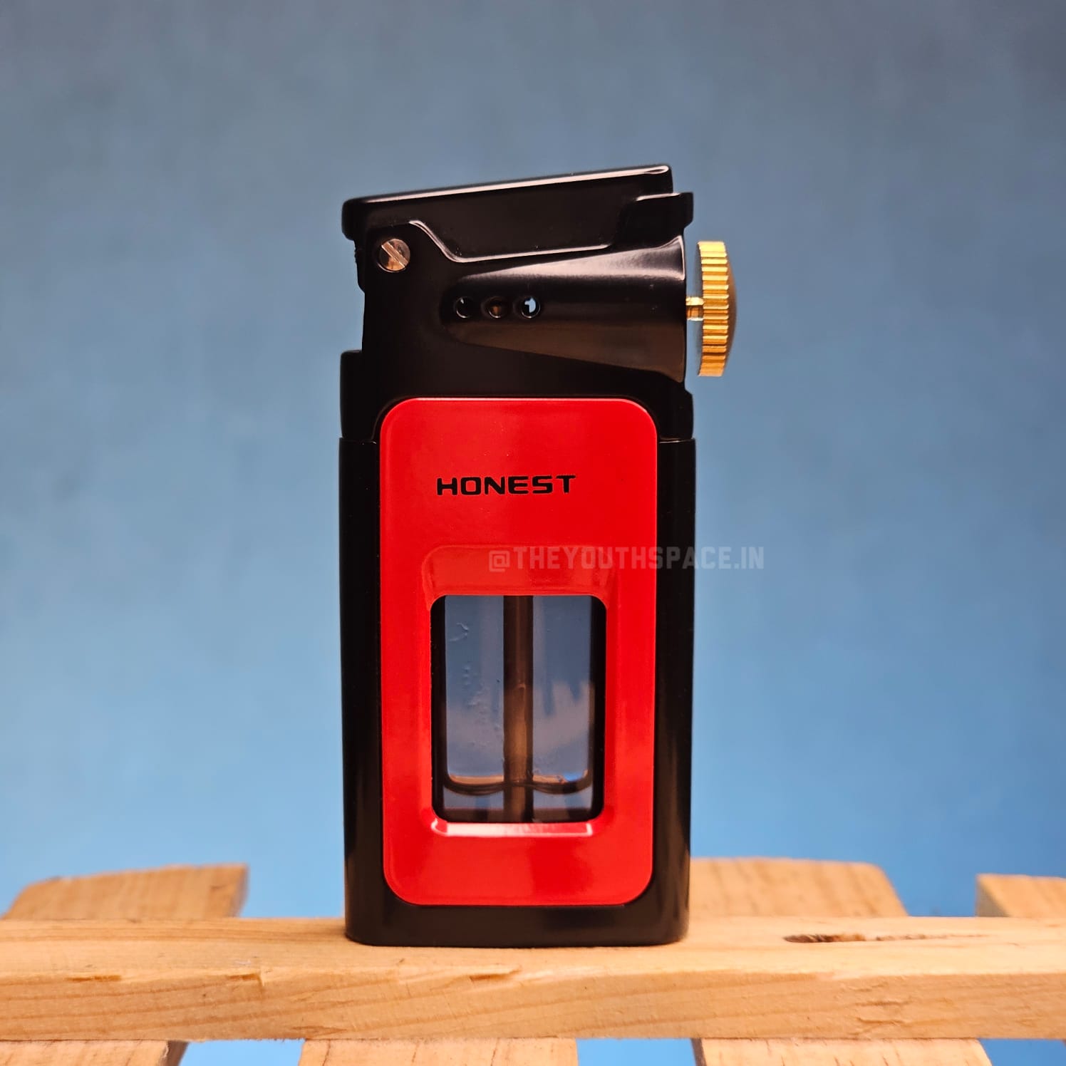 Retro style premium Lighter with visible fuel tank.