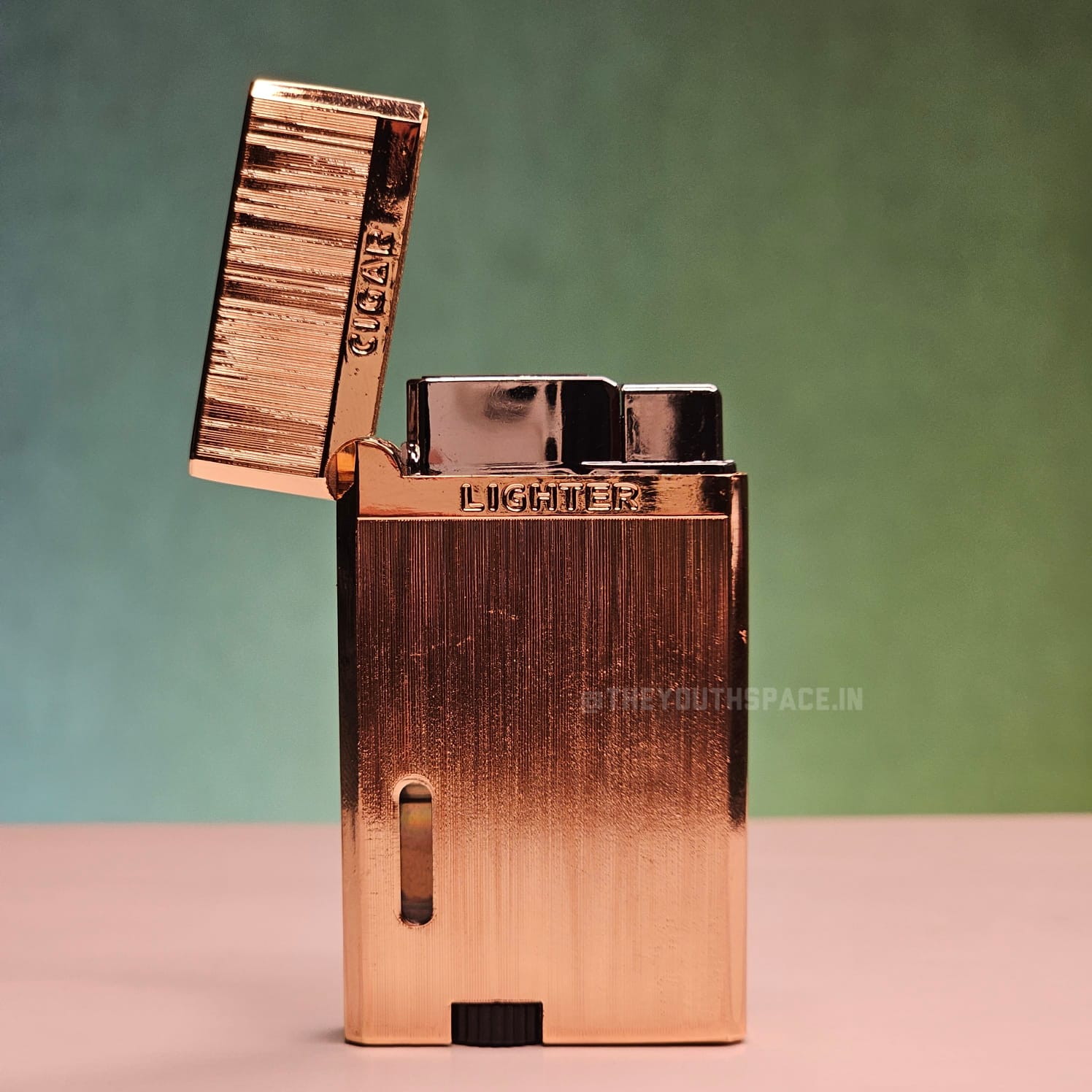 Sleek Fancy Dual Jet Lighter (Metallic)