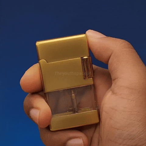 Dual Flame Mode Sleek Lighter (Metallic)