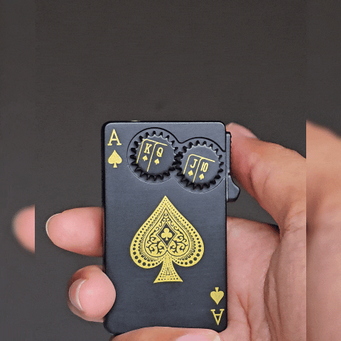 Ace Double Gear Lighter (Metallic)