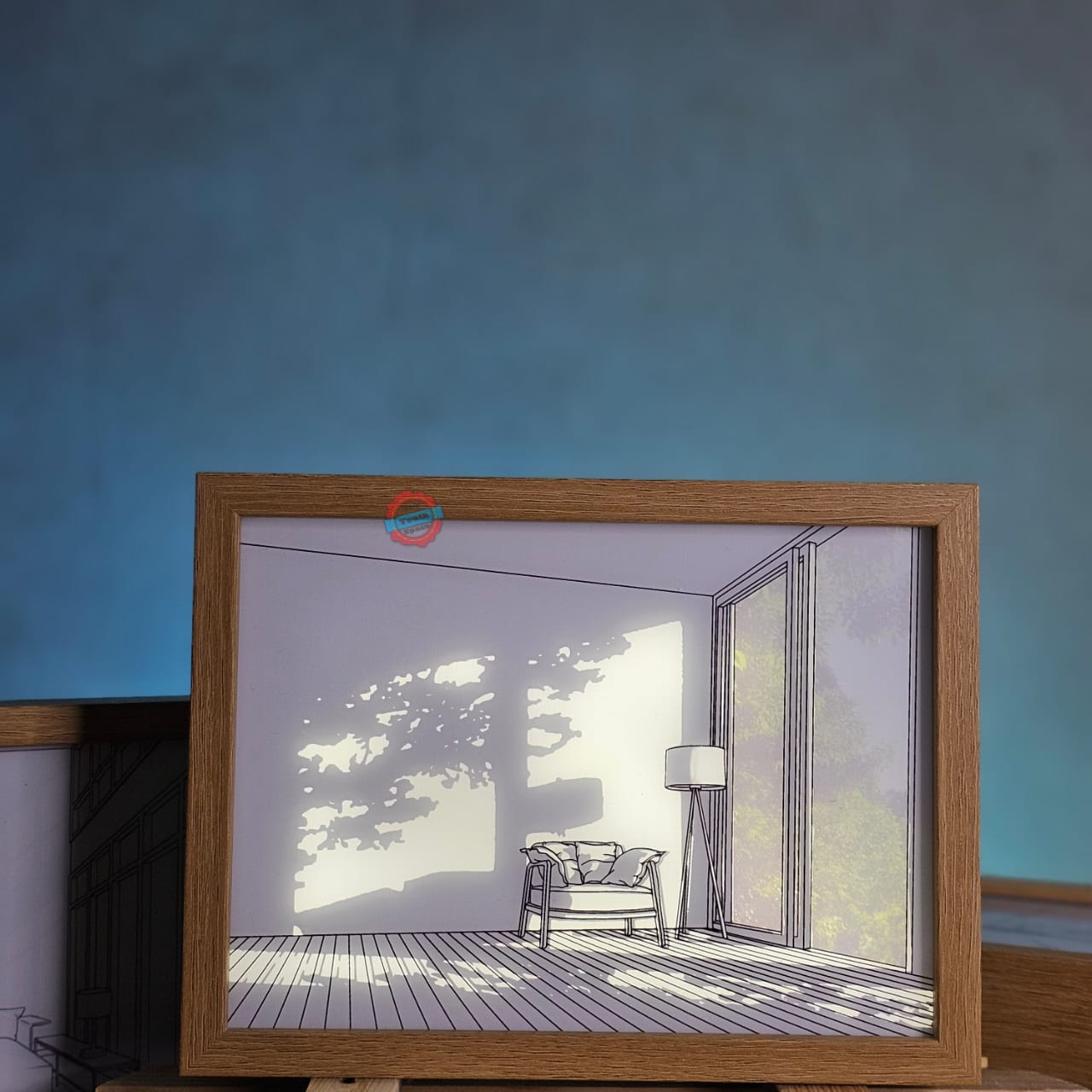 A Room Window Shadow Artistic Light Frame