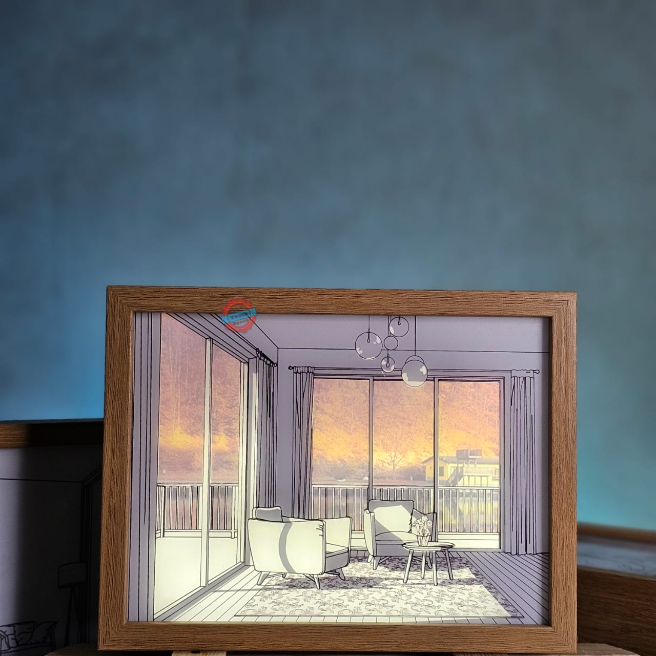 Autumn Shadow Artistic Light Frame