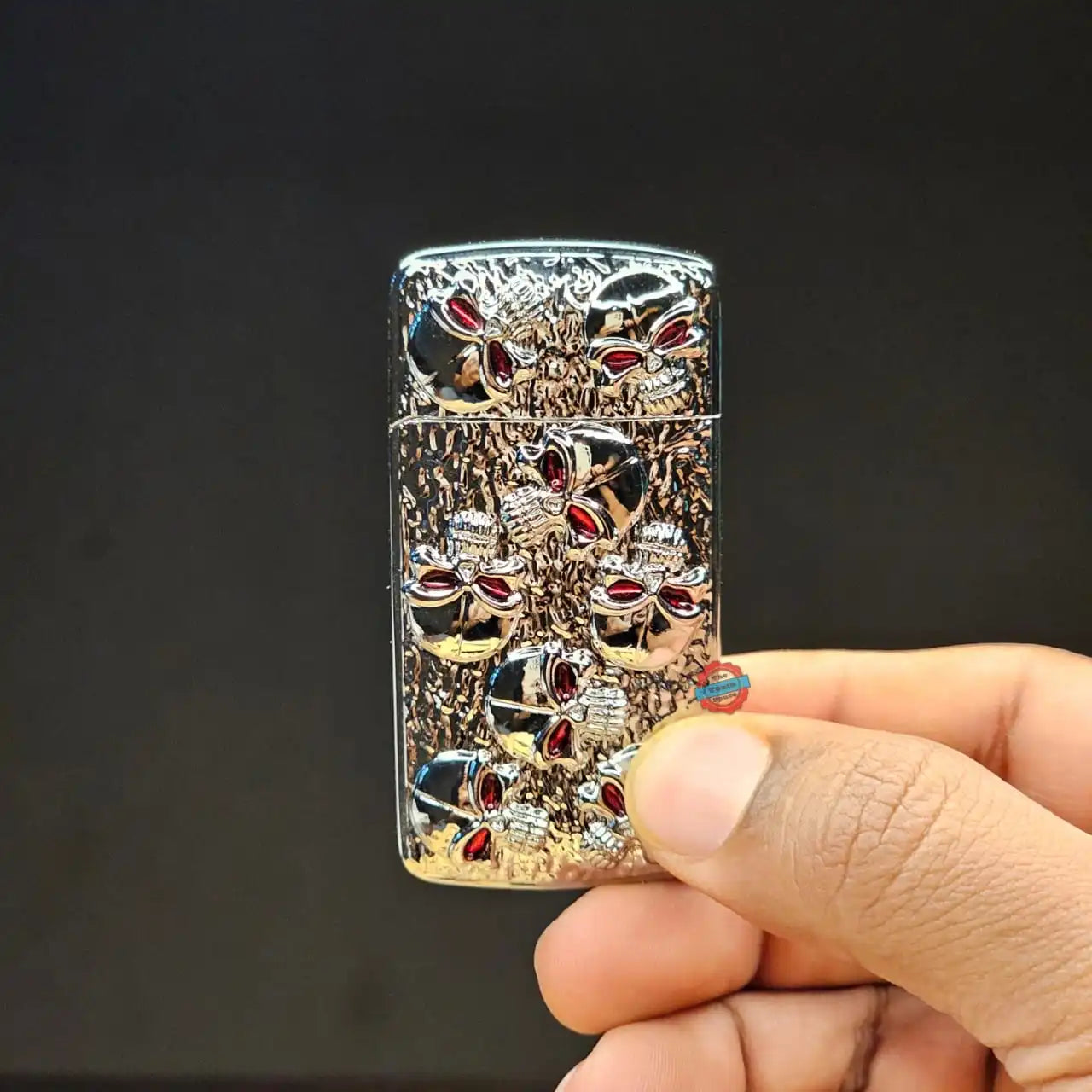 Jet Ignition Skull jet lighter (Metallic)