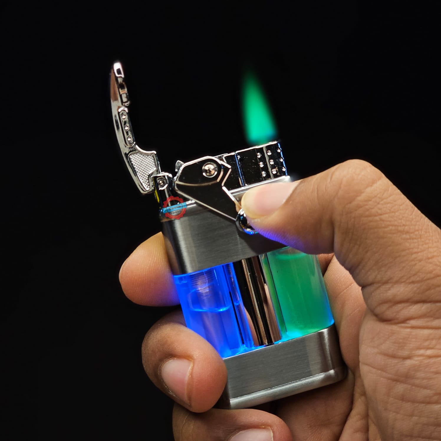 Green Flame Jet Ignition Lighter (Metallic)