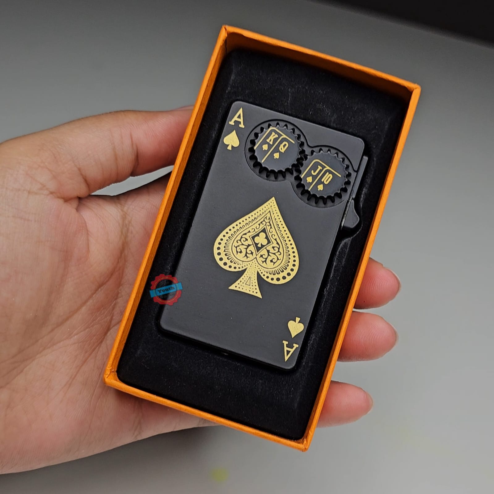 Ace Double Gear Lighter (Metallic)