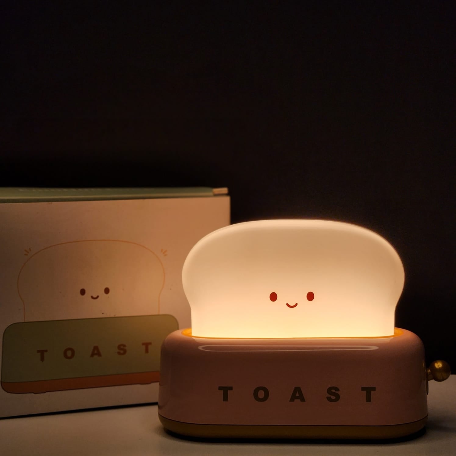 Toast Lamp (Size: 12.5 cm, Color : Warm white)