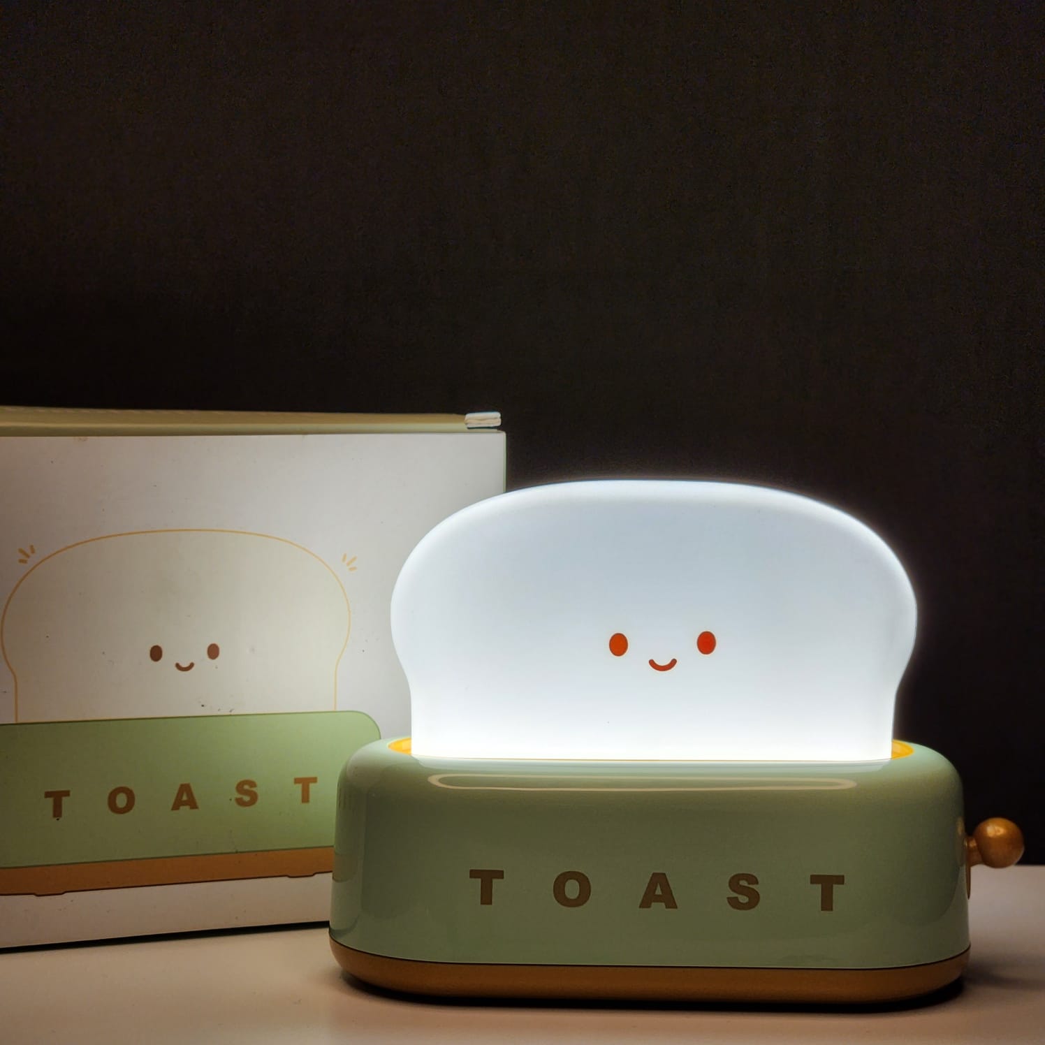 Toast Lamp (Size: 12.5 cm, Color : Warm white)