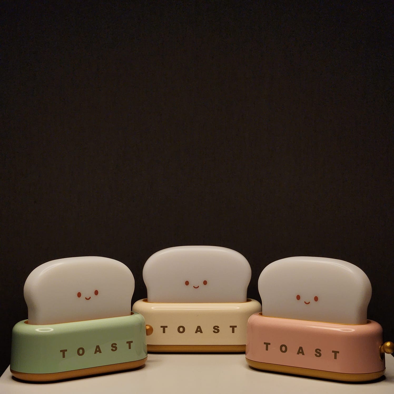 Toast Lamp (Size: 12.5 cm, Color : Warm white)