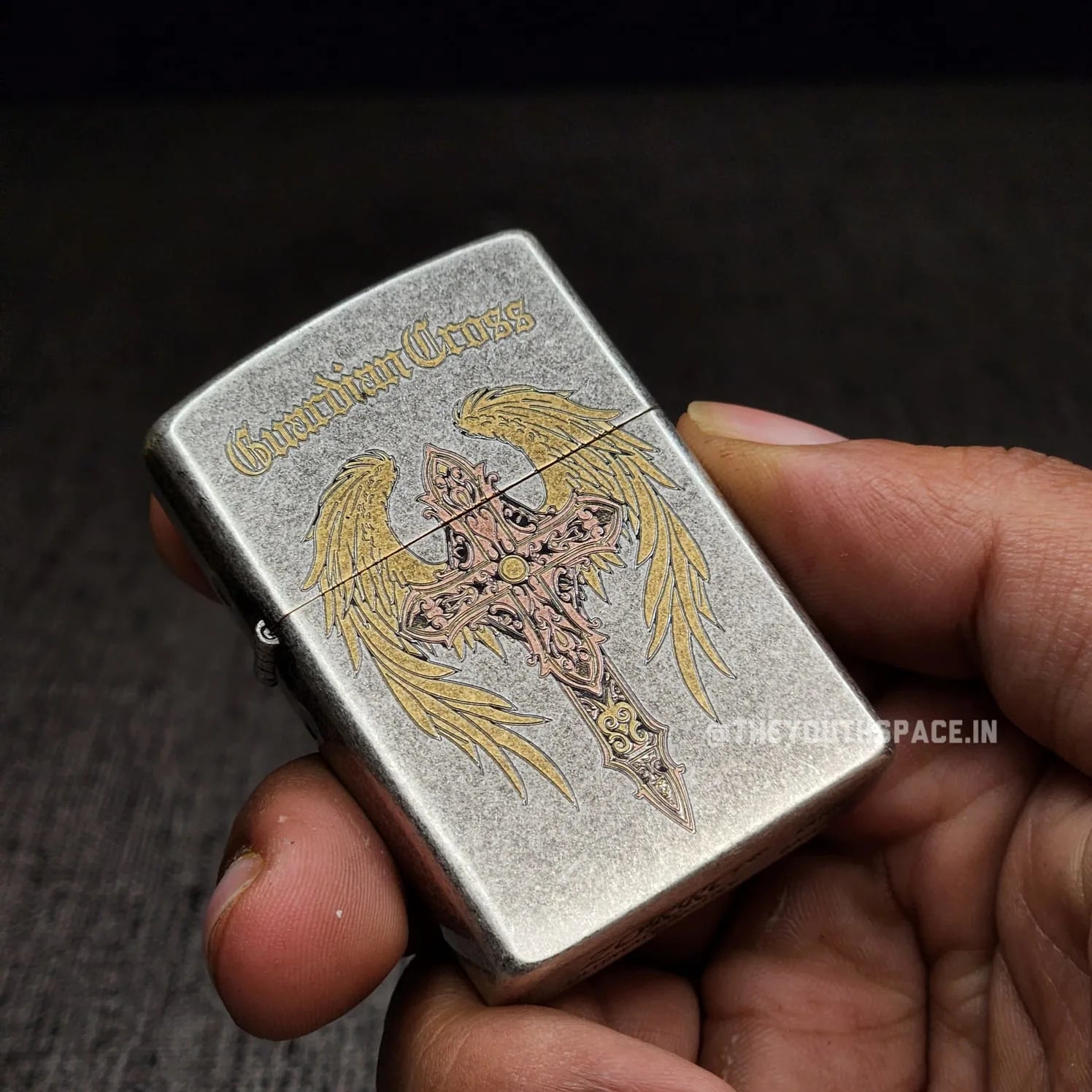 ZORRO ULTIMATE JUSTICE BRASS GUARDIAN CROSS LIGHTER 24HK