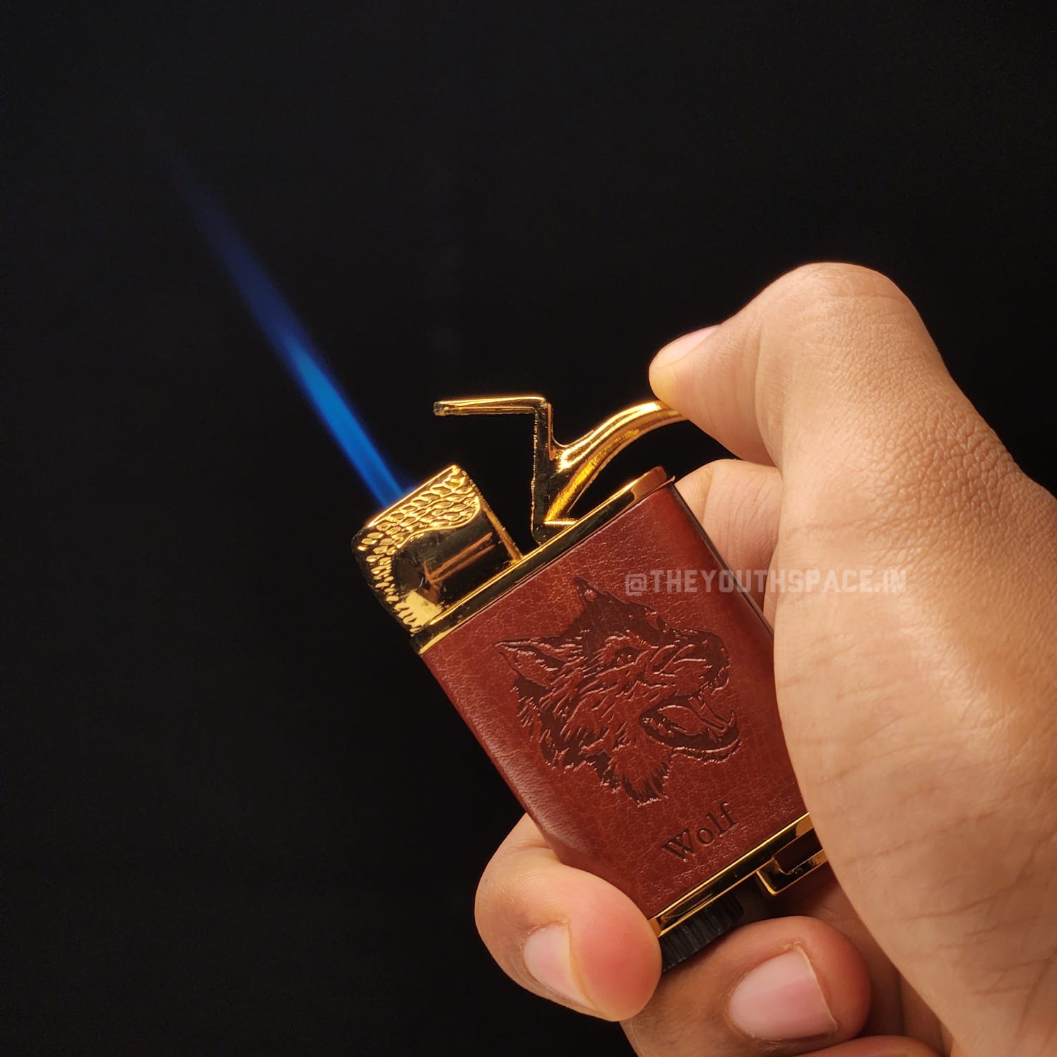 Cigar Style Jet Flame Lighter Model2 (Metallic)