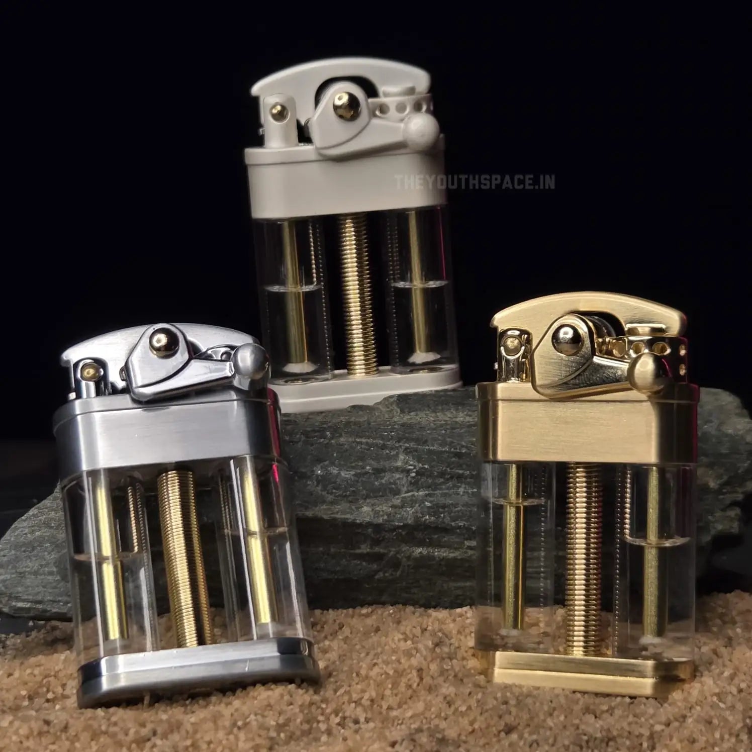 ZORRO 721 VINTAGE ROCKER ARM DOUBLE OIL TANK LIGHTER