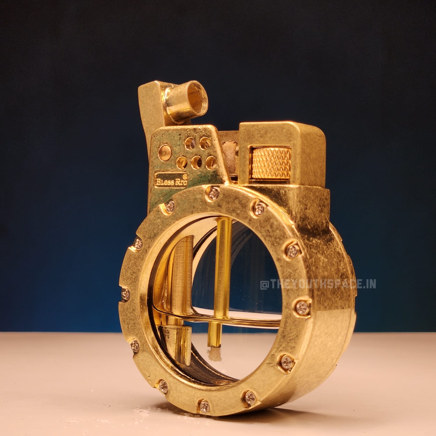 Retro Kerosene Visible Tank Lighter(Metallic)