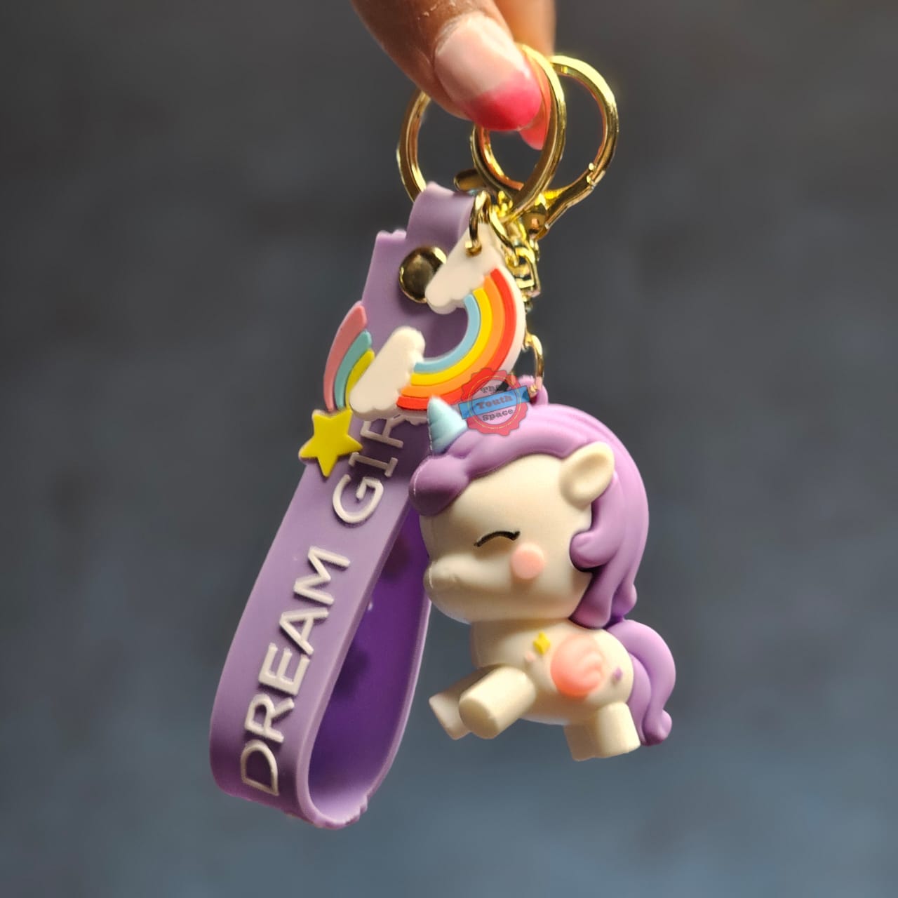 Unicorn Silicone Keychain (code 2)