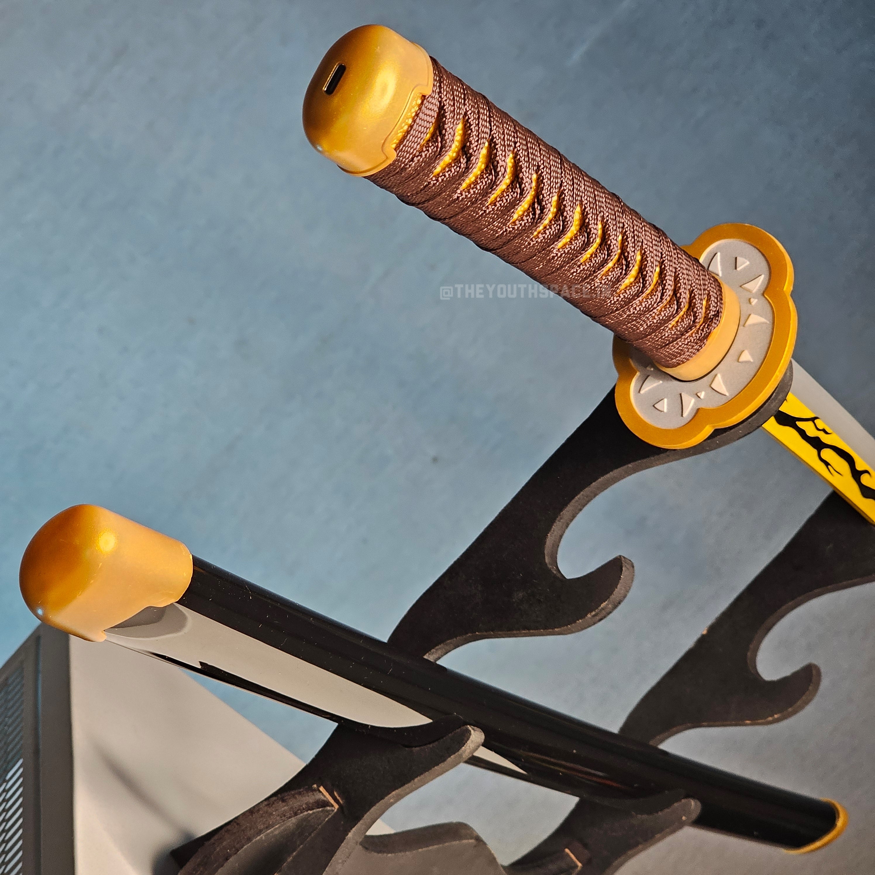 Zenitsu's Black Neon Wooden Katana (104 cm)