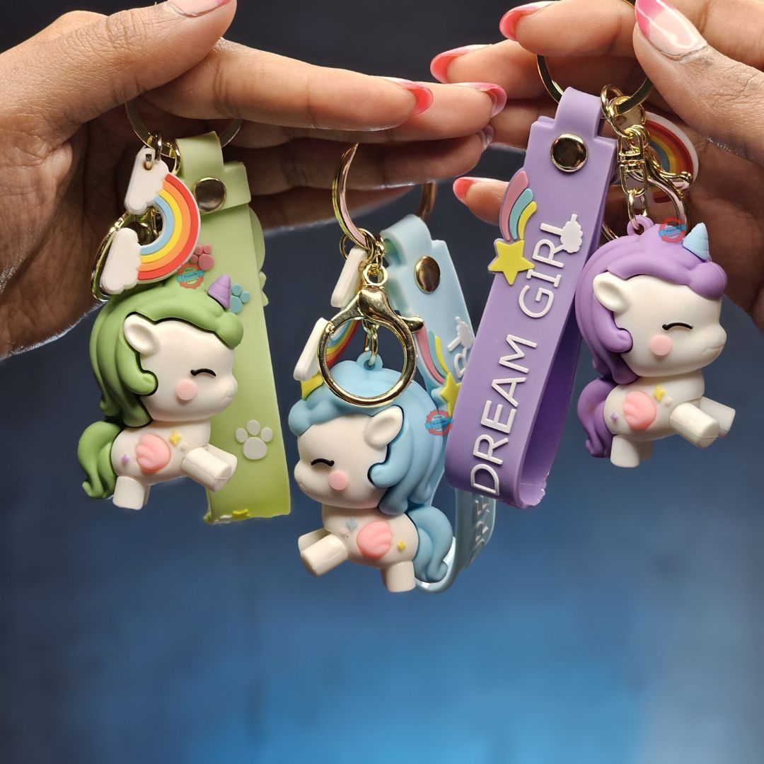 Unicorn Silicone Keychain (code 2)