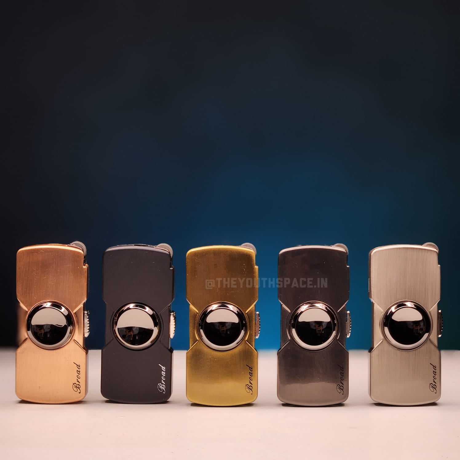 Fidget Spinner Jet Lighter (Metallic)