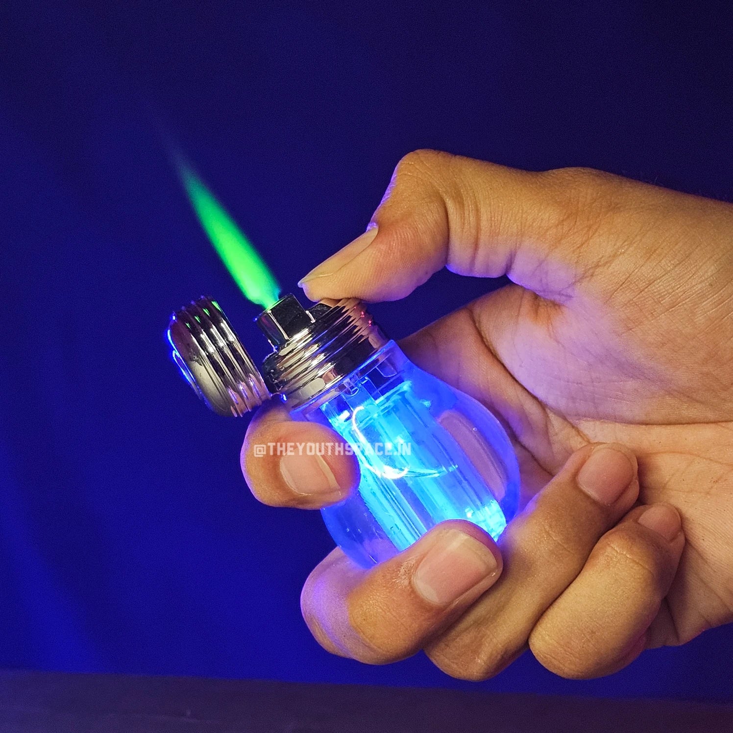 Bulb Green Flame Jet Lighter