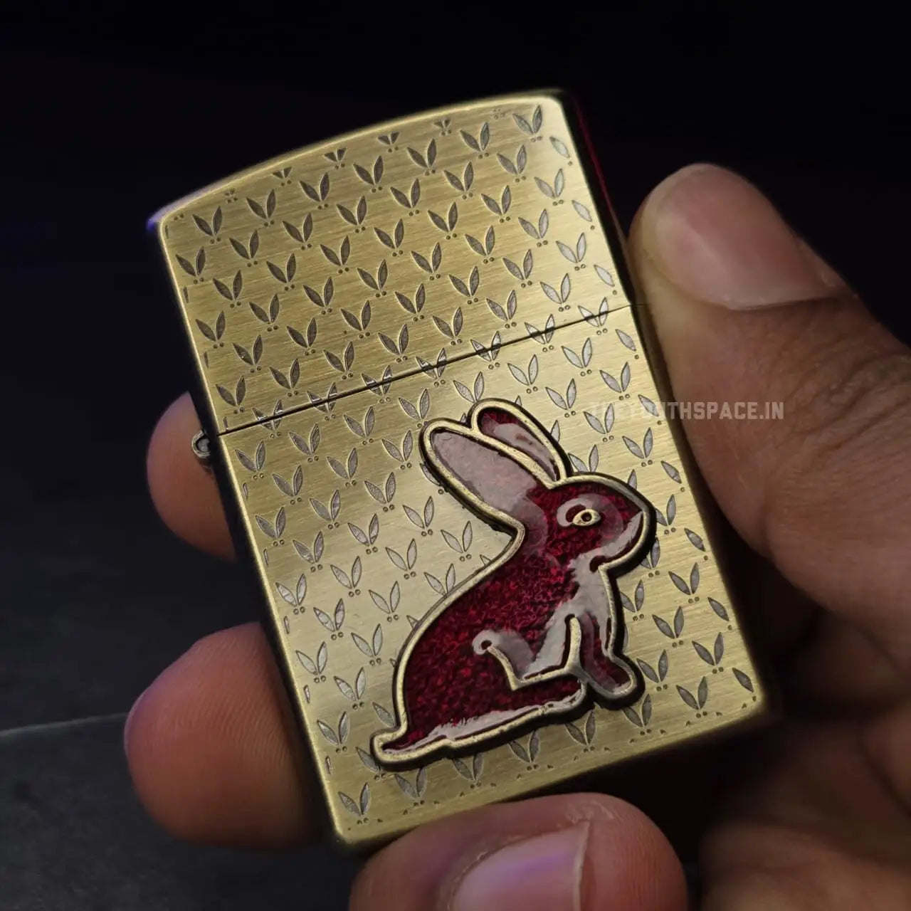 Zorro Ultimate Justice Brass red Bunny Emblem Lighter 22 HK