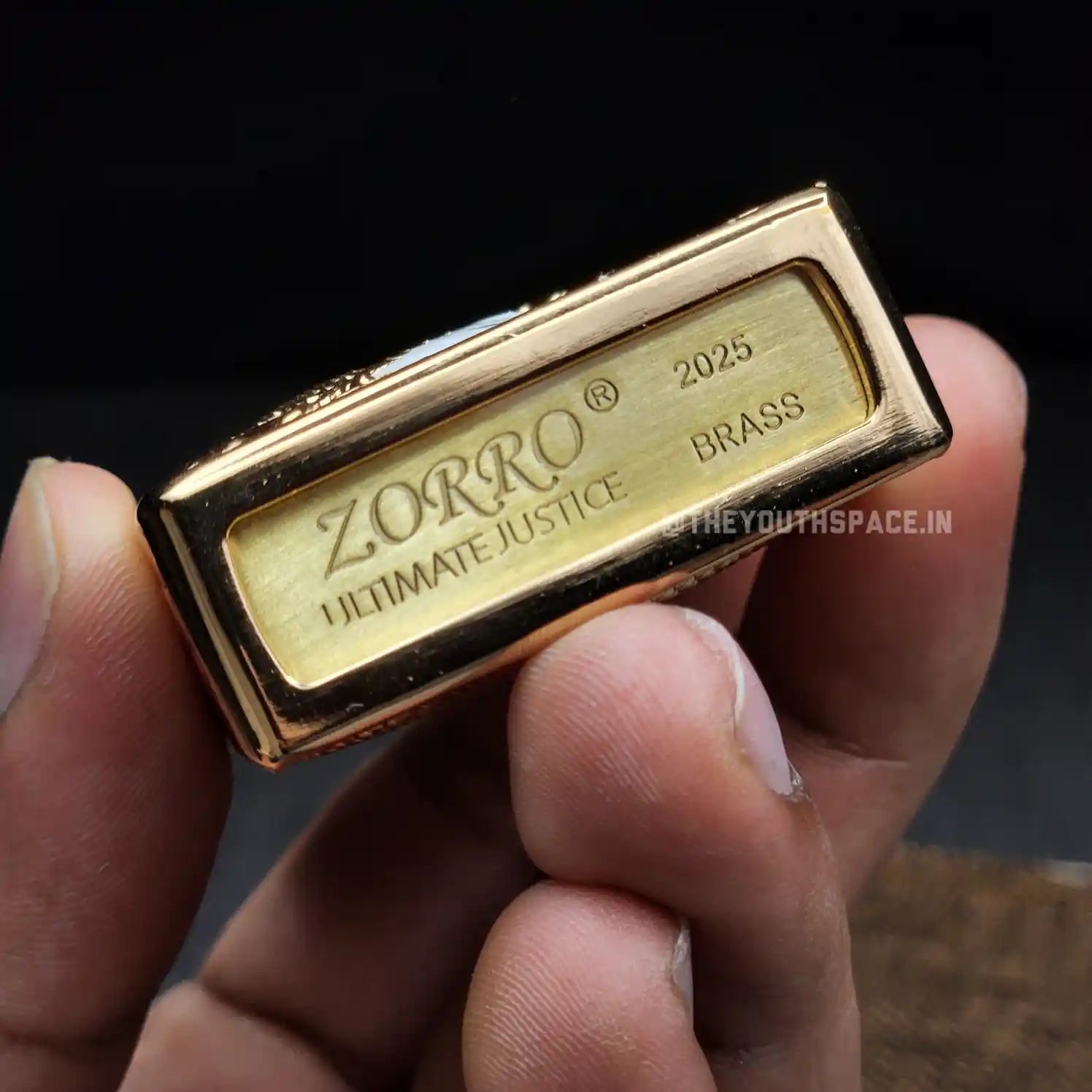 Zorro Ultimate Justice Brass Red Dragon Embossed Lighter 2025