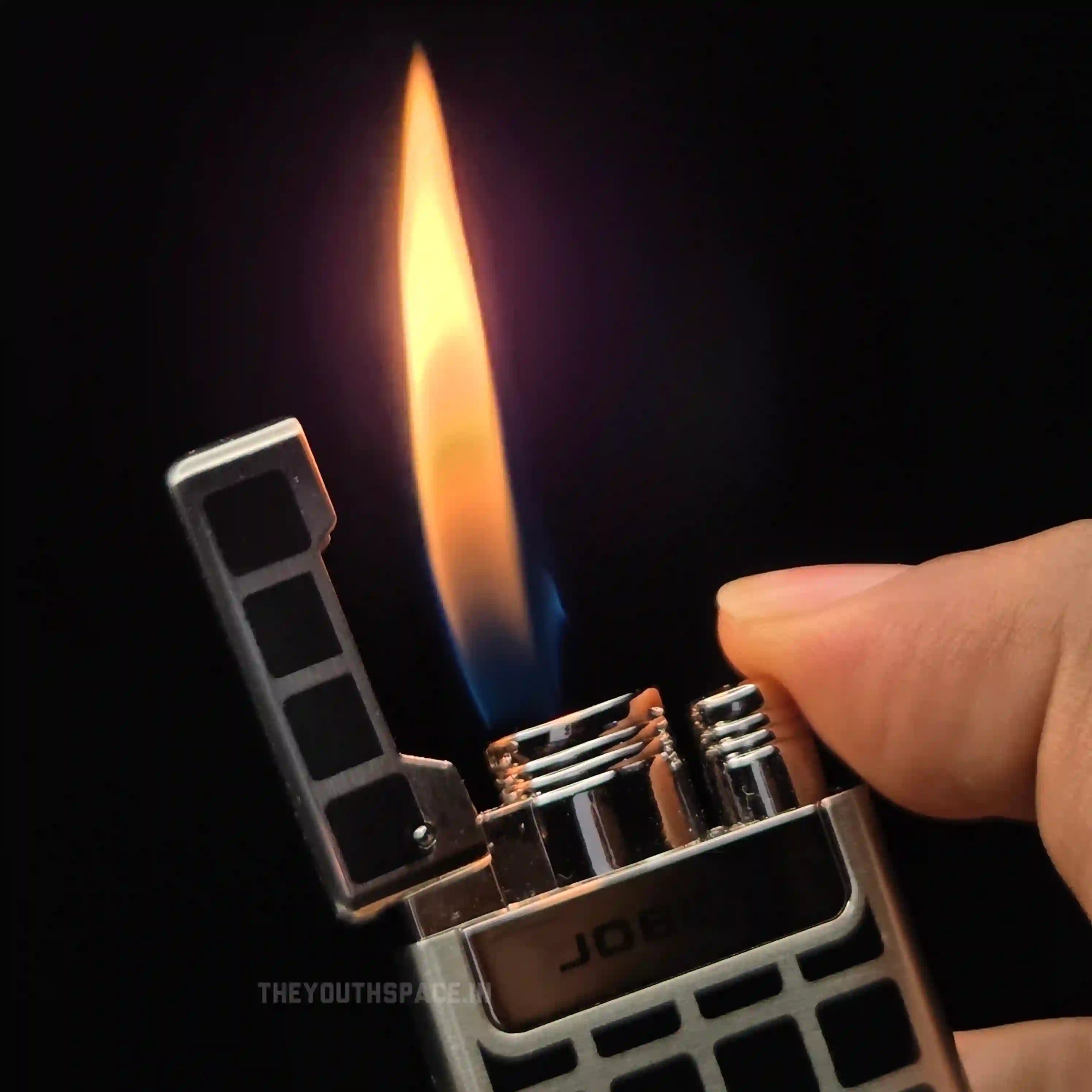 Jobon UV Grid Pattern Dual Flame Mode Lighter