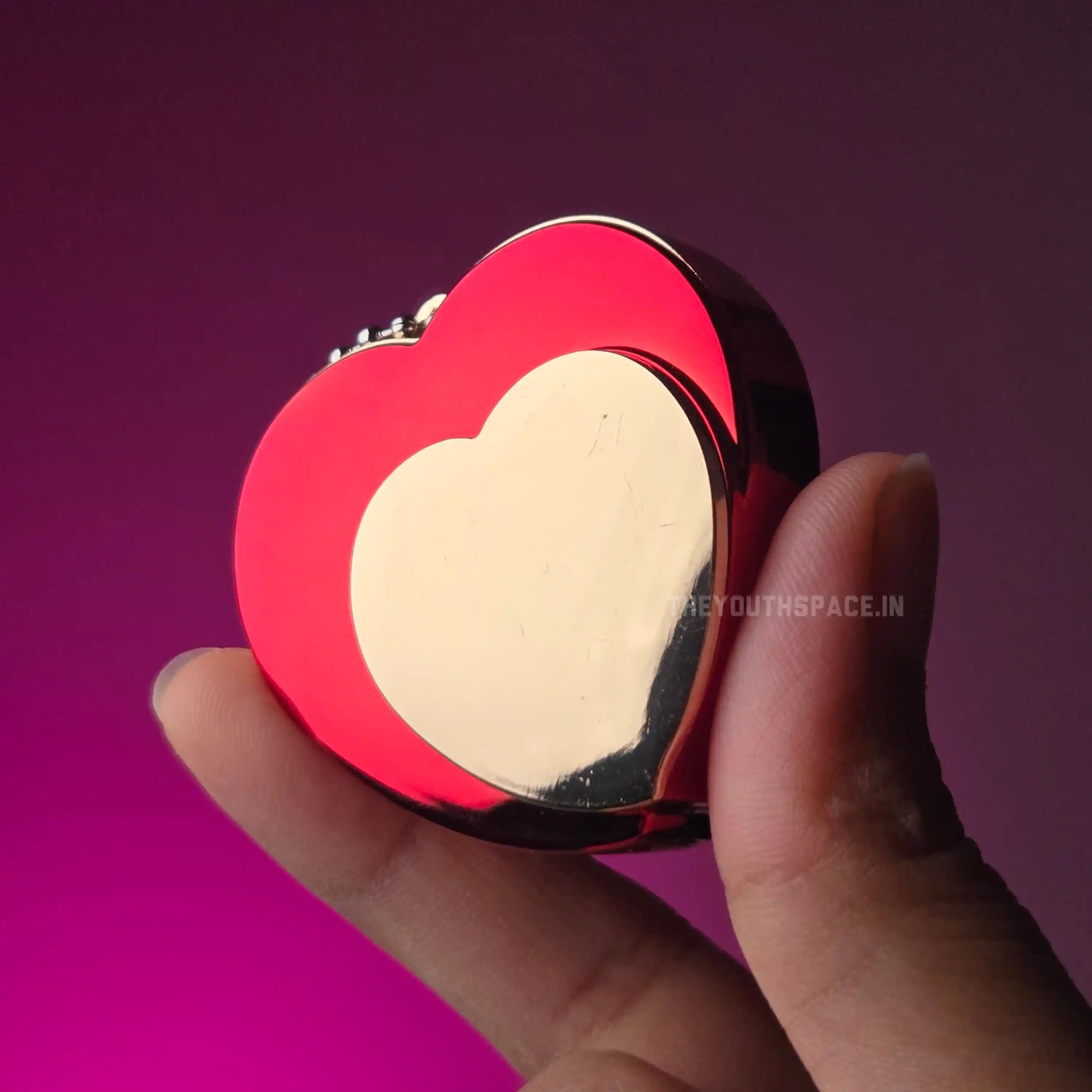 Dual Heart Red Jet Keyring Lighter