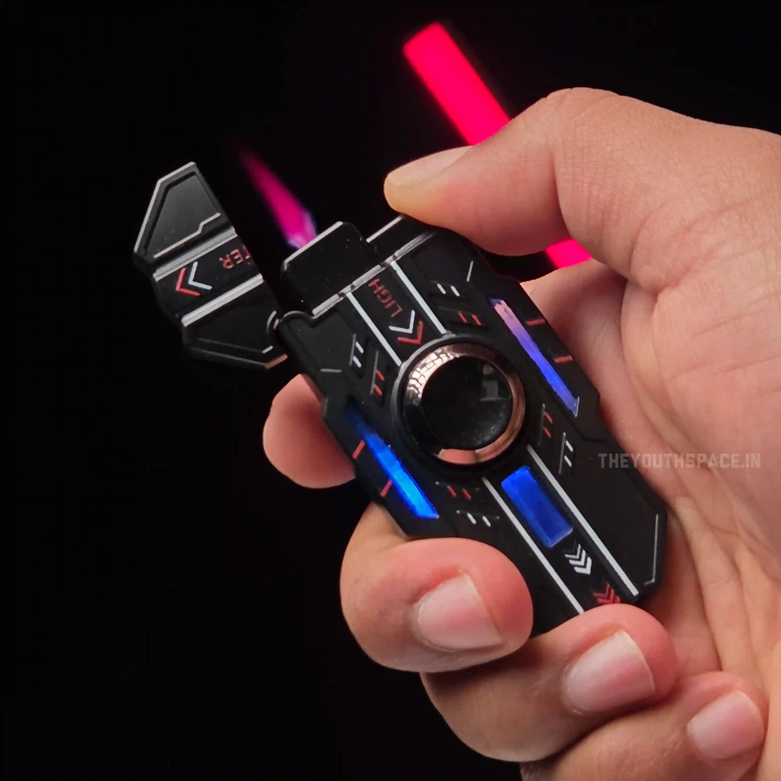 Mecha Fidget Spinner Luminous Jet Lighter