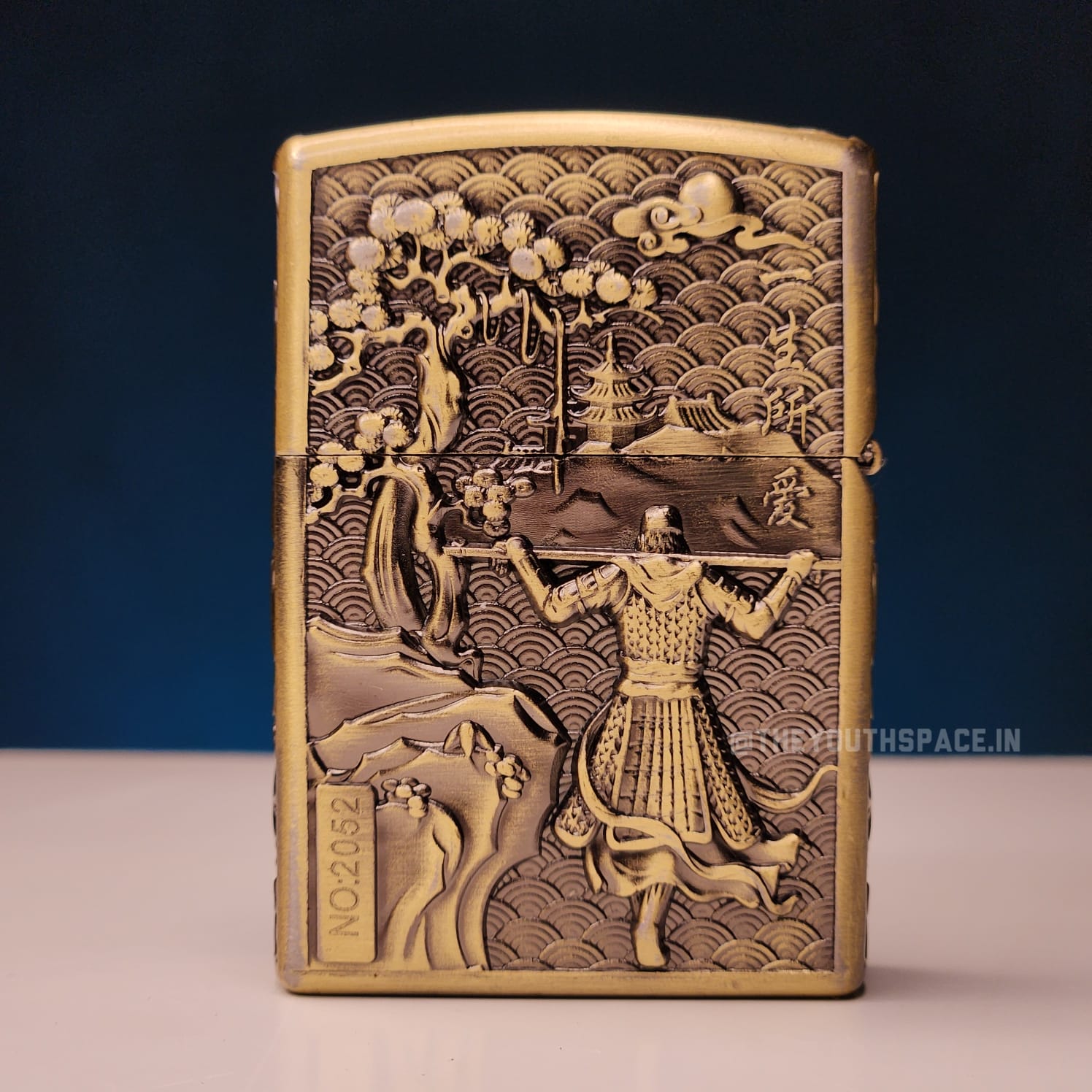 Zorro Ultimate Justice Brass Embossed Heavy Armor Wukong Kerosene Lighter 24HK