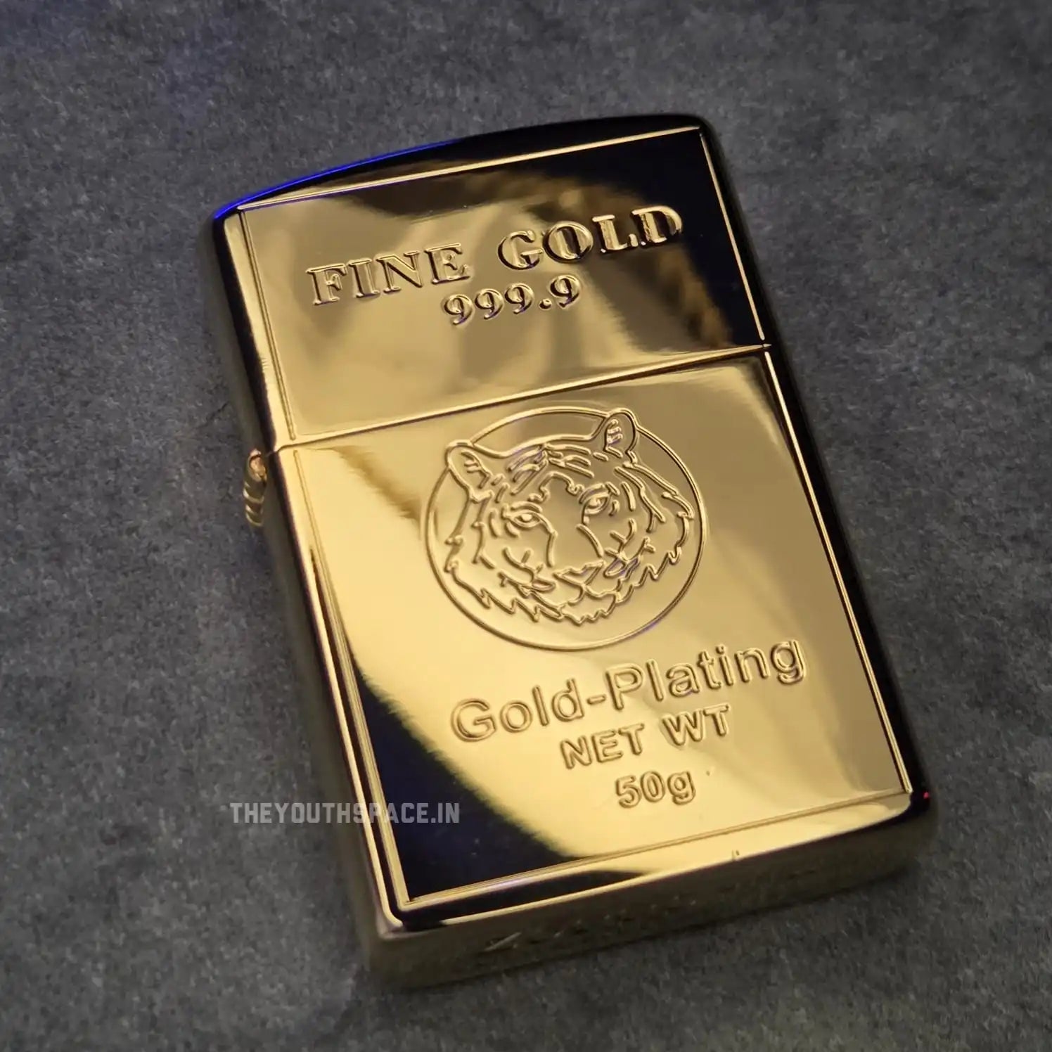 ZORRO ULTIMATE JUSTICE BRASS 999.9 FINE GOLD BAR LIGHTER 22HK
