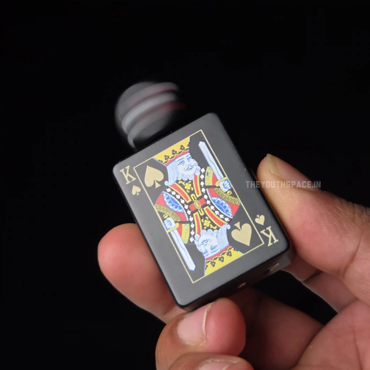 Dice green jet flame spinner lighter