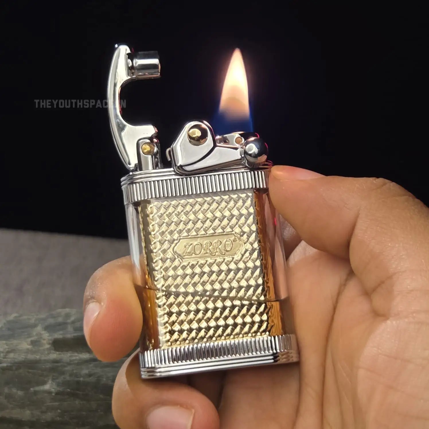 ZORRO 781 RETRO ROCKER ARM TRANPARENT FUEL TANK LIGHTER
