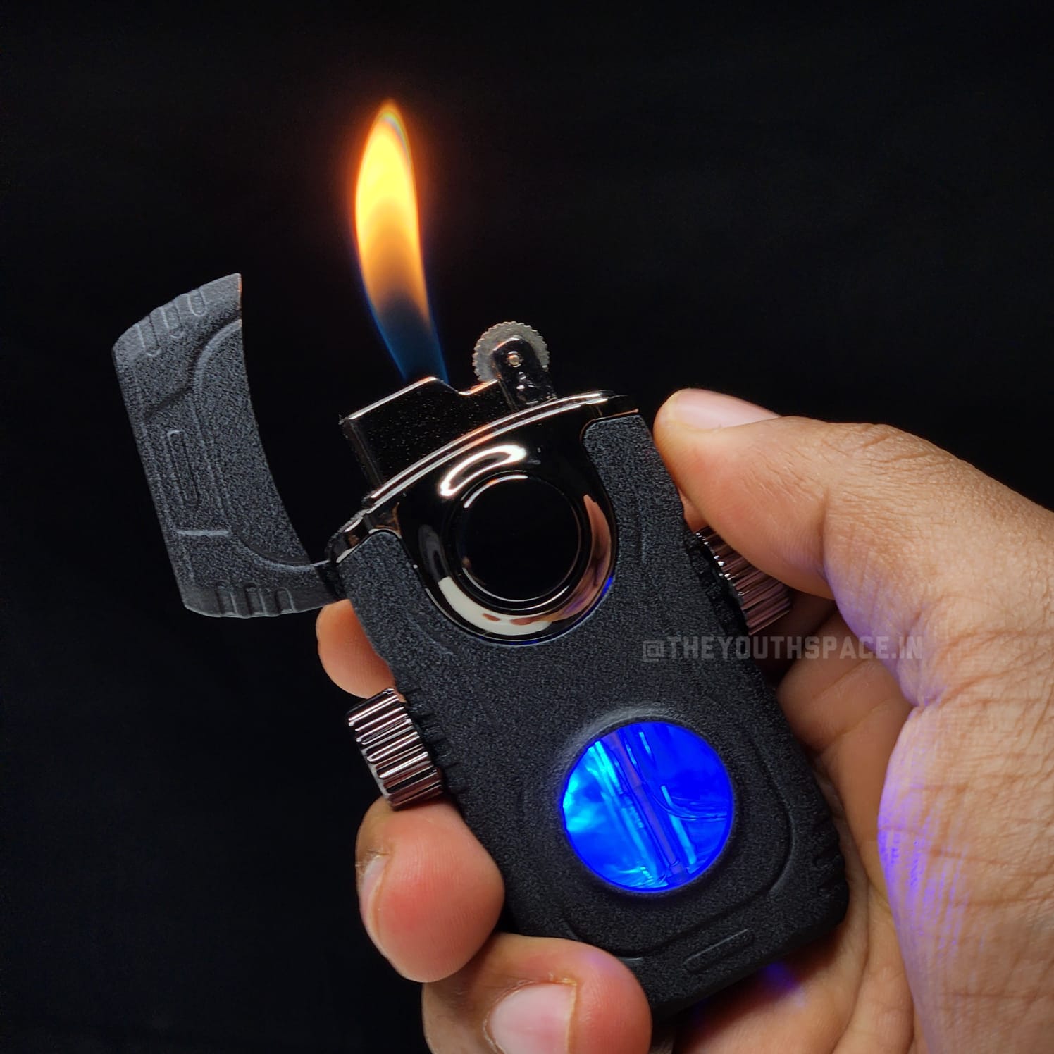Premium Spinner Flame Shift Tank Lighter