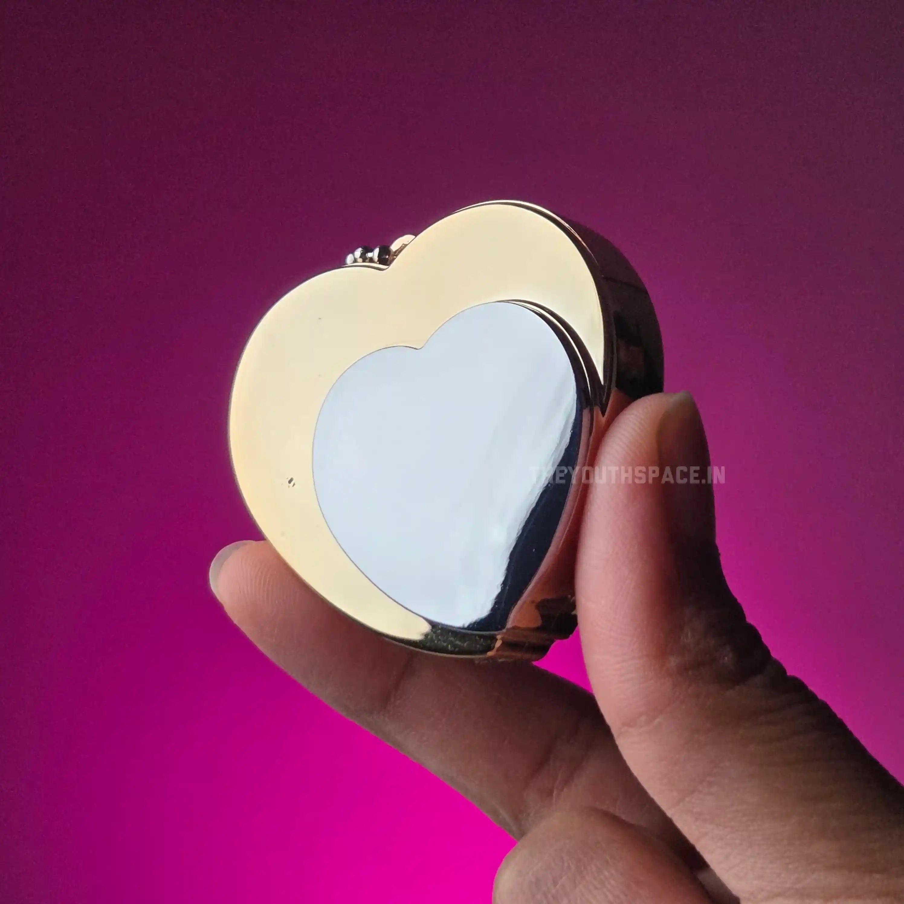 Dual Heart Red Jet Keyring Lighter
