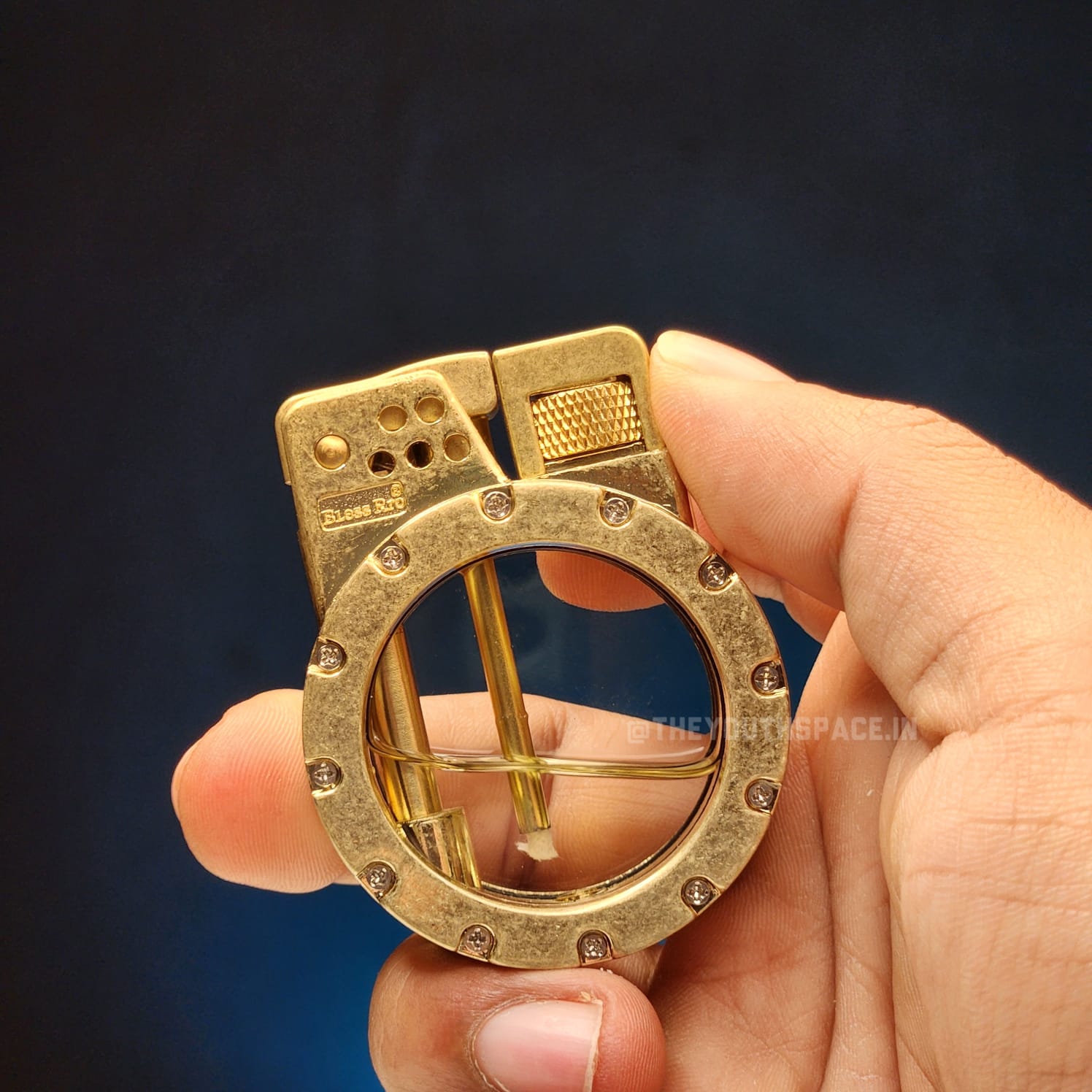 Retro Kerosene Visible Tank Lighter(Metallic)