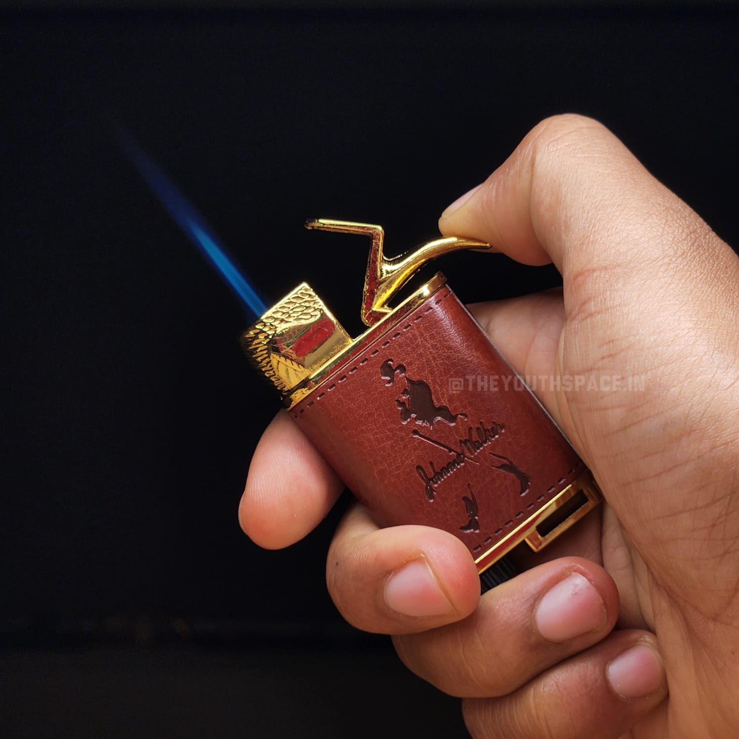 Cigar Styled Jet Flame Lighter (Metallic)