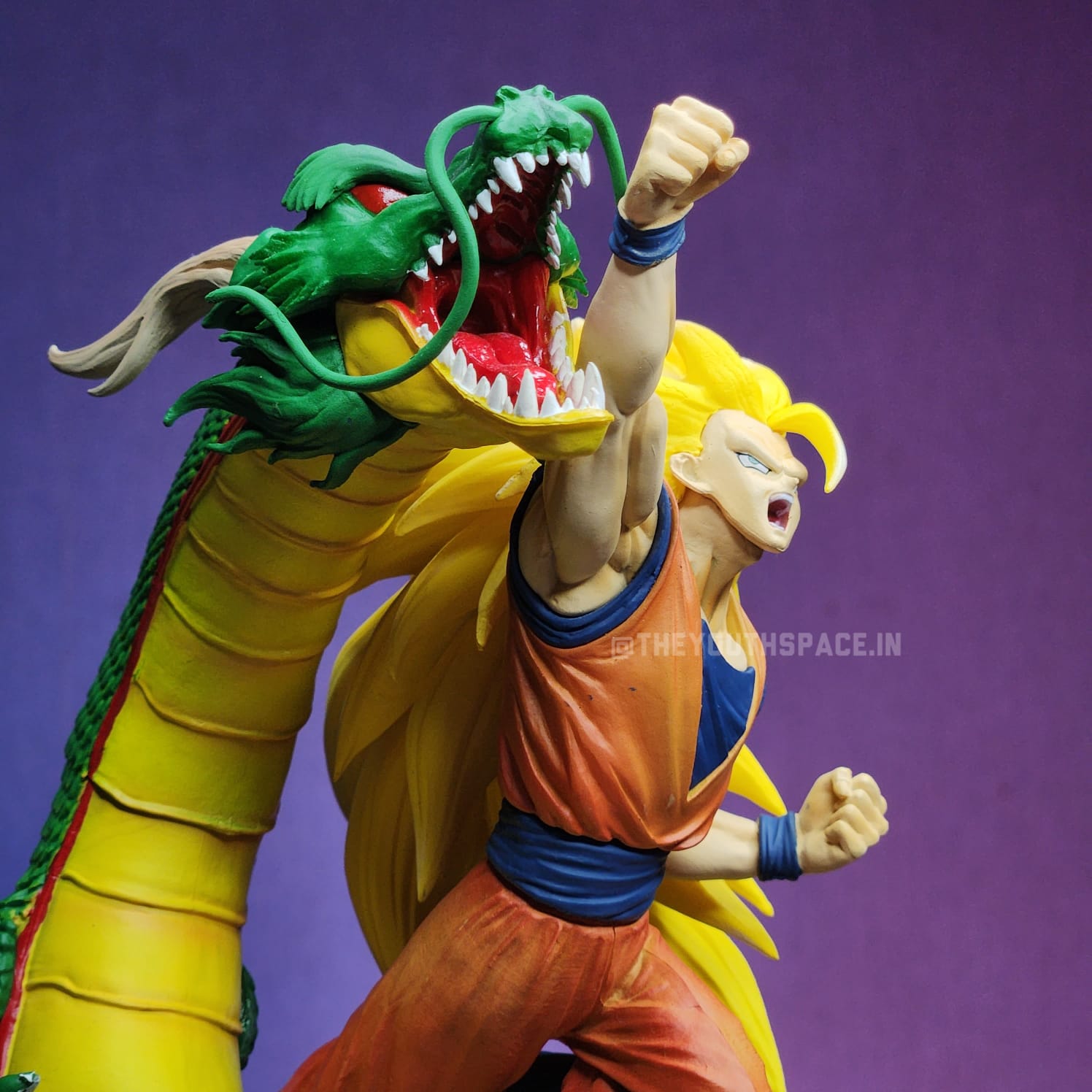 Goku Super Saiyan 3 with Shenron Action Figure - Dragon Ball