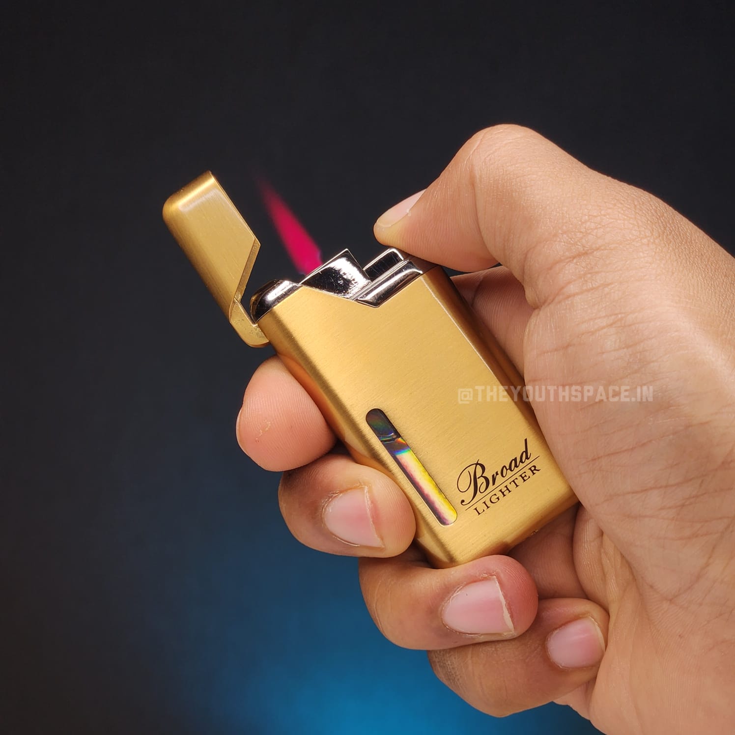 Golden Ember Visible Fuel Tank Lighter