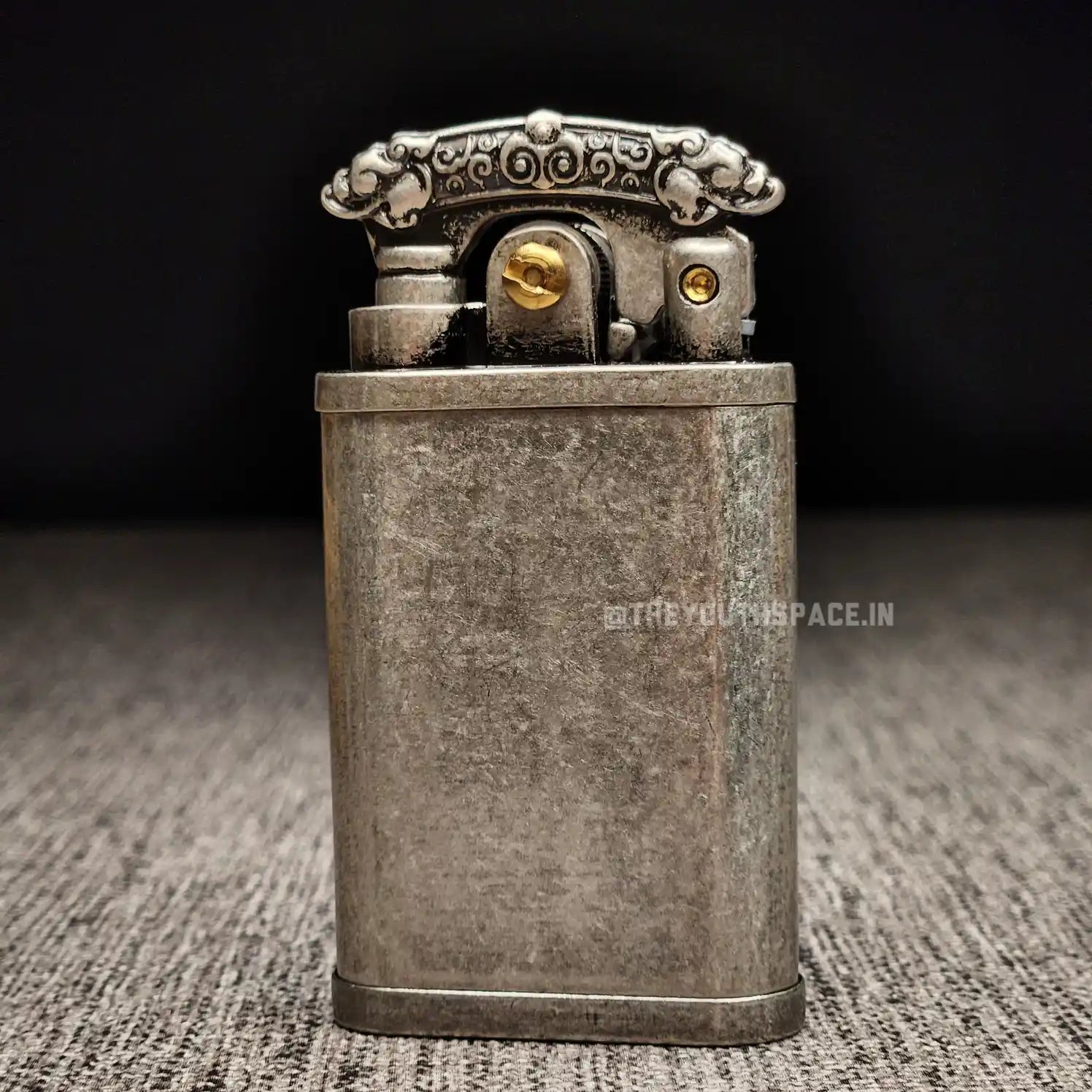 Antique Ornate Rocker Arm Kerosene Lighter