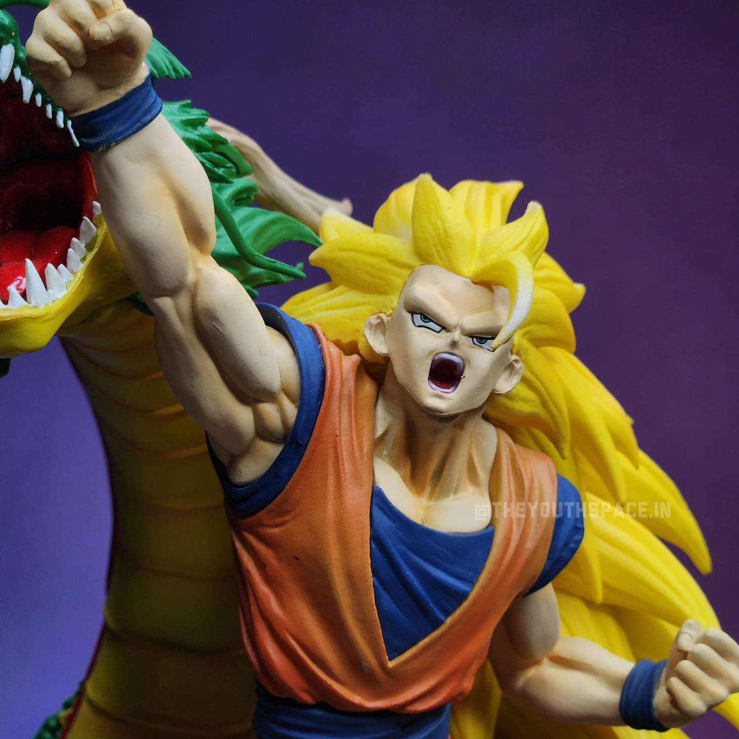 Goku Super Saiyan 3 with Shenron Action Figure - Dragon Ball