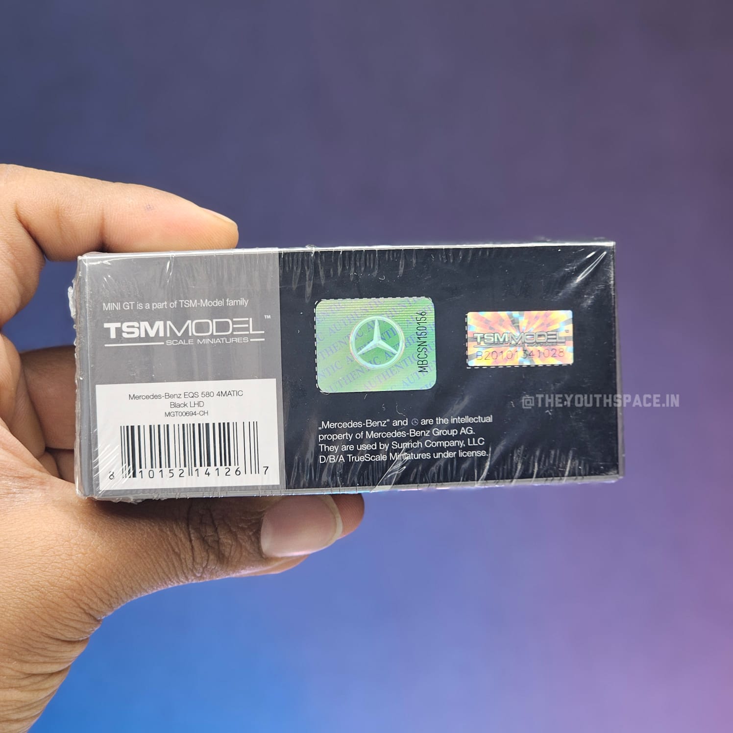 Mini GT Mercedes-Benz EQS 580 4MATIC Black (Imported)